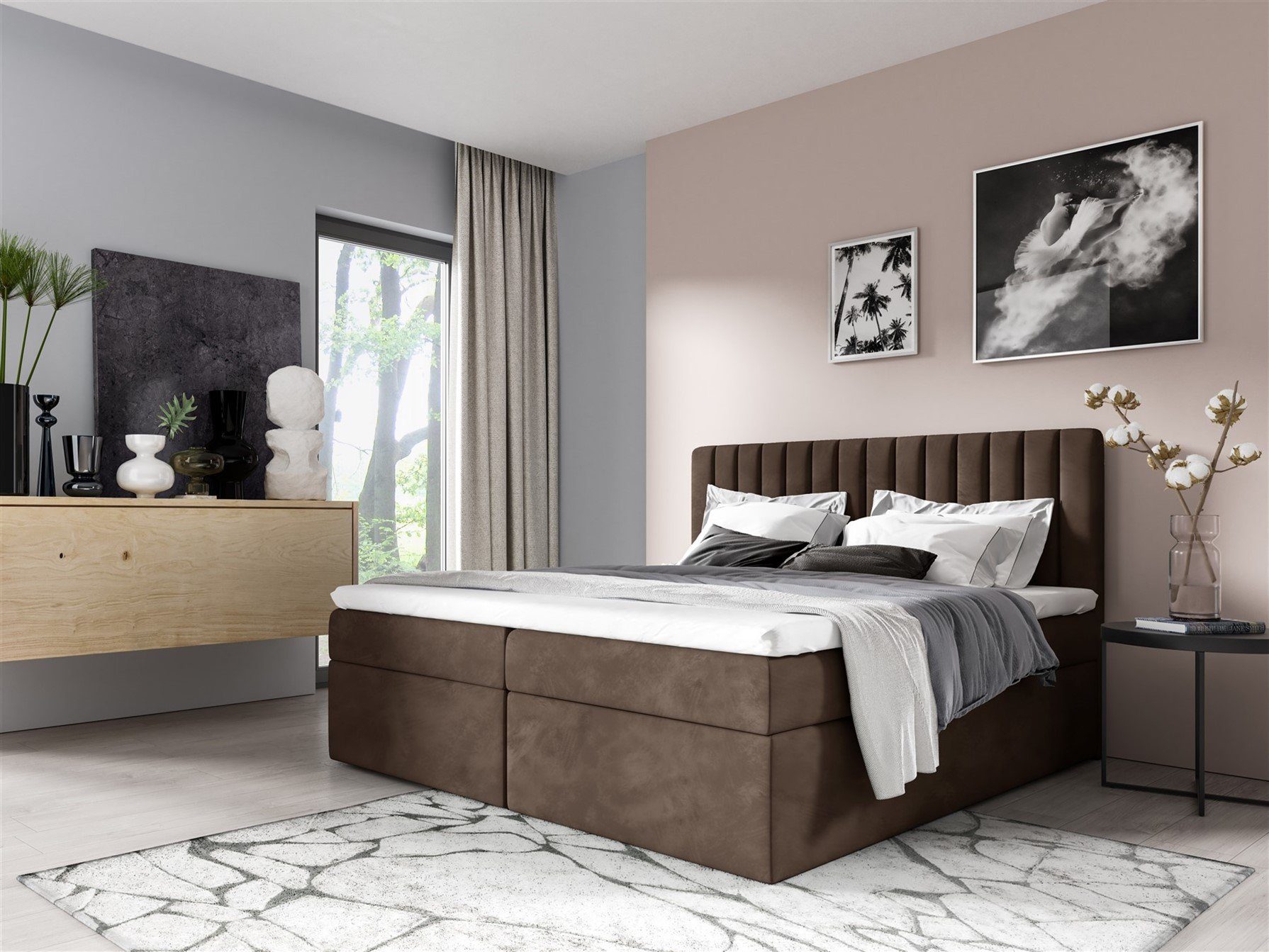 Fun Möbel Boxbett Schlafzimmerbett LINNEA in günstig online kaufen