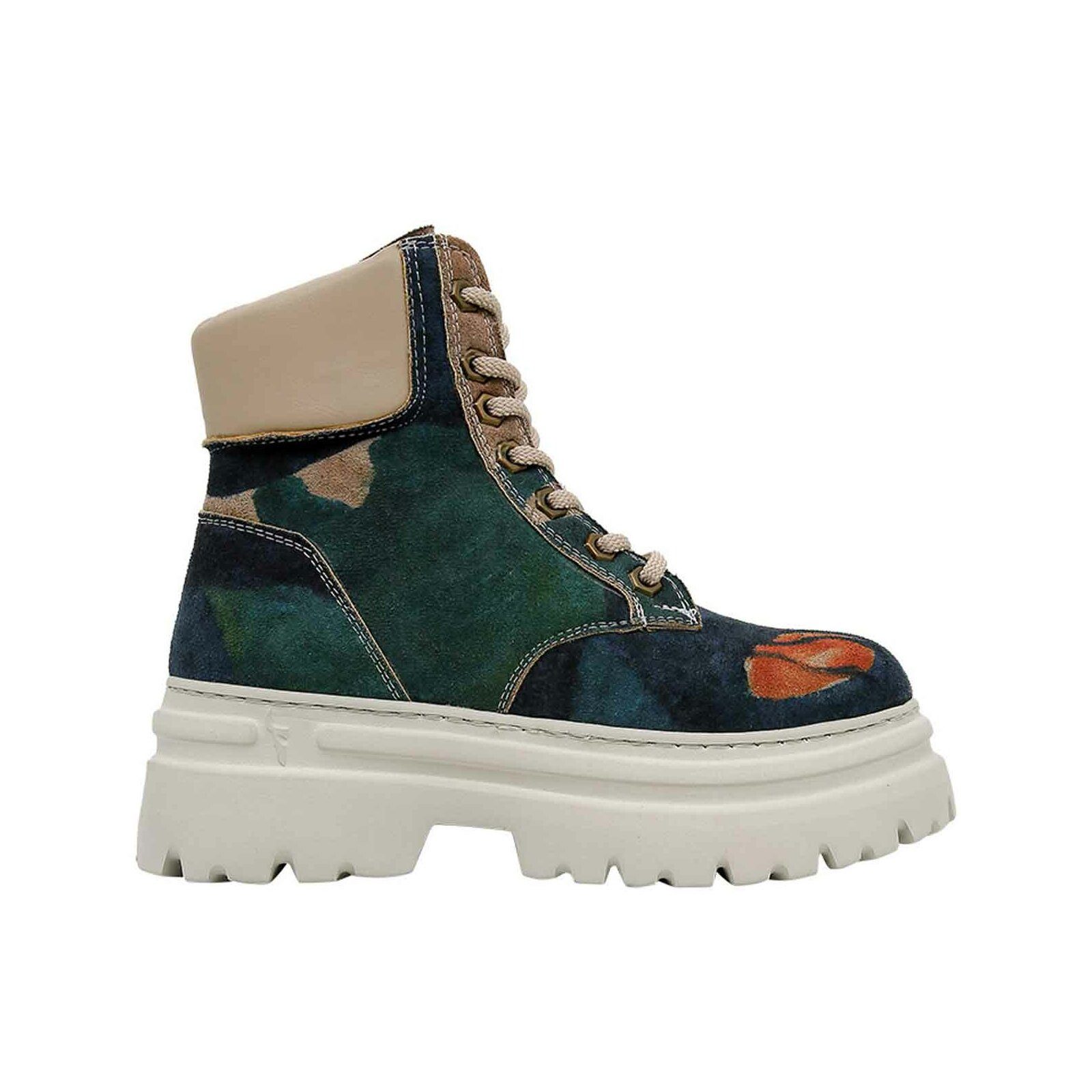 DOGO Nimble Platform Boot Petals Damen Stiefeletten Schnürstiefelette Handgefertigt