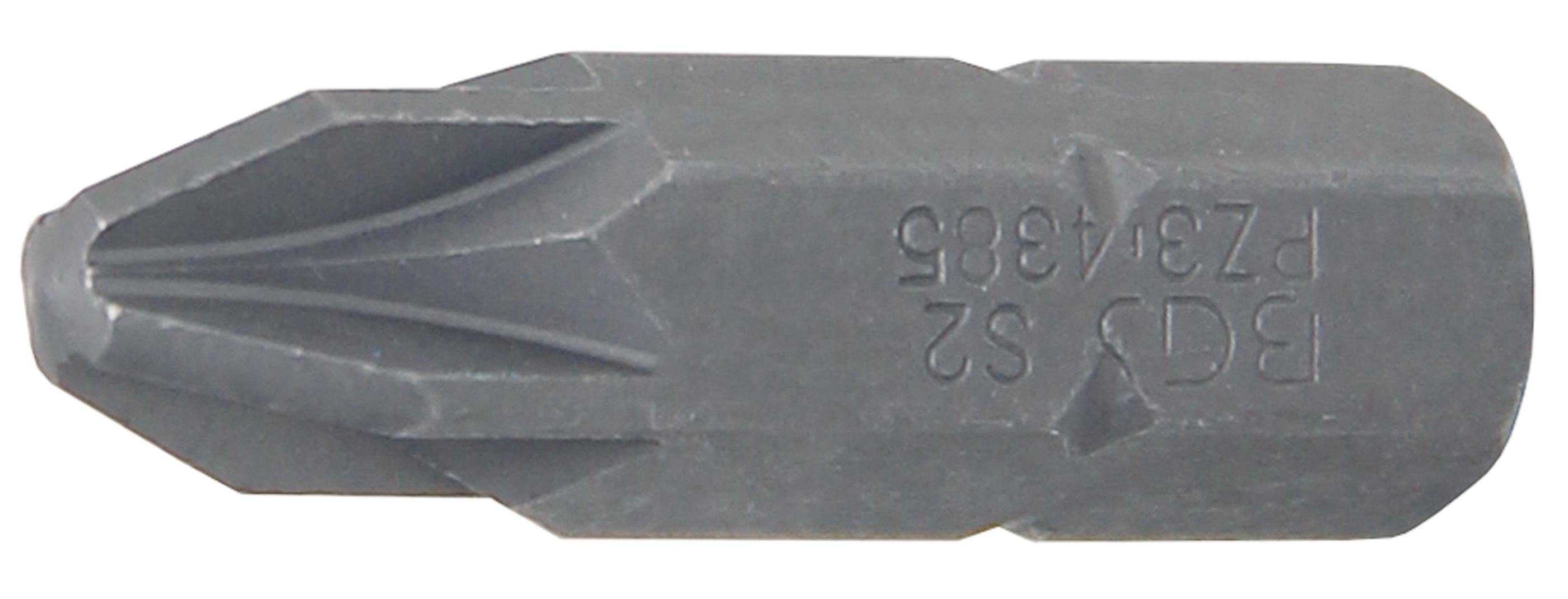 BGS technic Bit-Schraubendreher Bit, Antrieb Außensechskant 8 mm (5/16), Kreuzschlitz PZ3