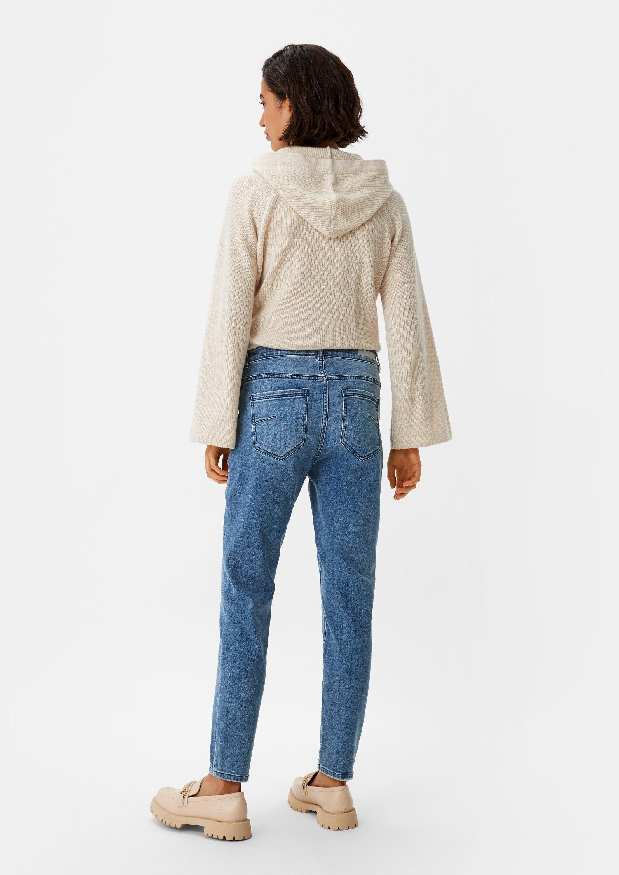 comma Slim-fit-Jeans Jeans-Hose Regular Fit: Slim leg-Denim mit Wascheffekt