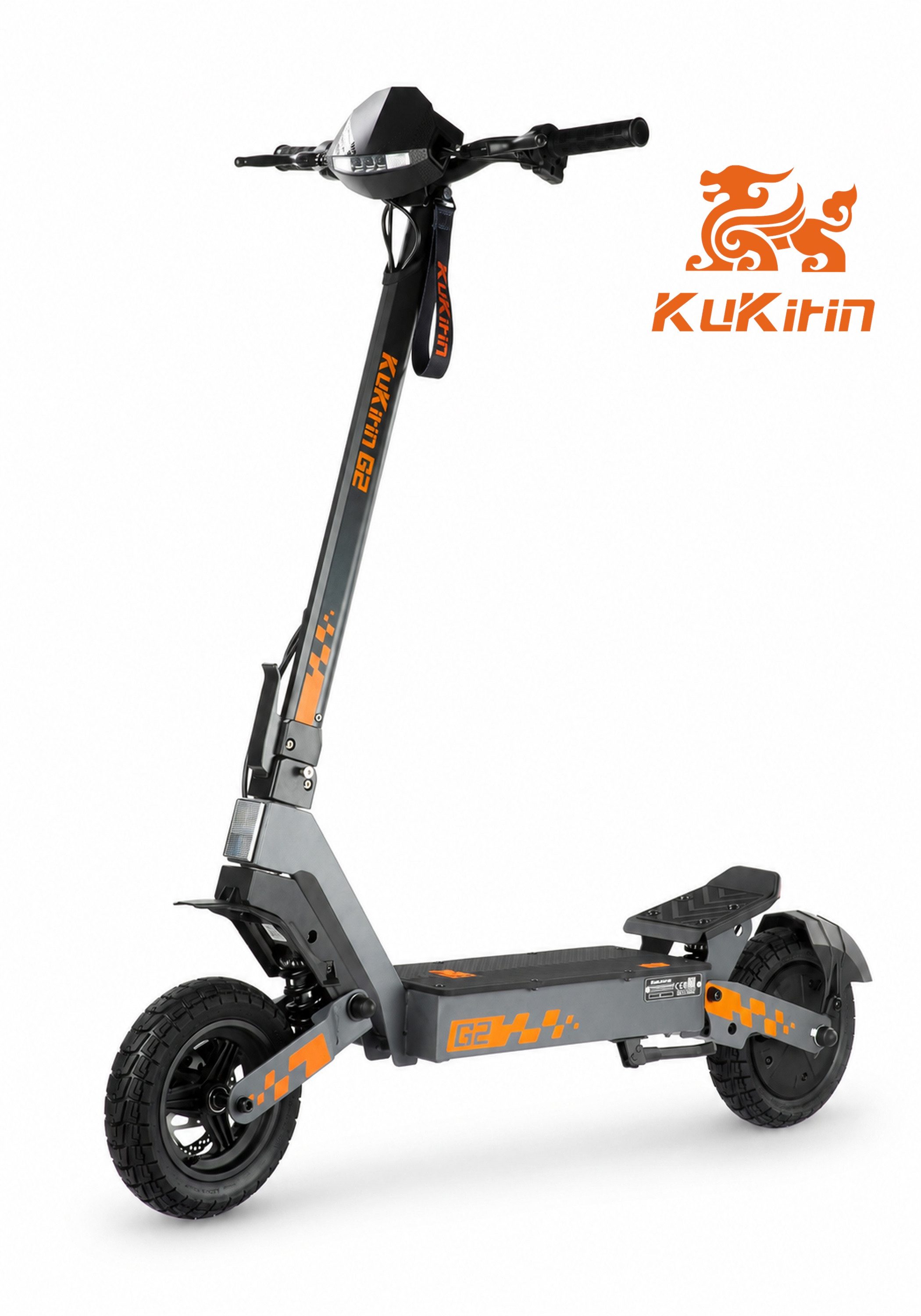 ZWHEEL E-Scooter KuKirin G2 E-Scooter 800W 48V 15.6Ah 55km 45km/h 10 Zoll klappbar, Federgabelung Dualfederung LED Display Scheibenbremse IPX4 Akku