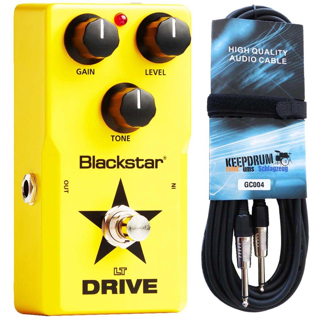 Blackstar E-Gitarre LT-Drive Effektpedal mit Gitarrenkabel 6m