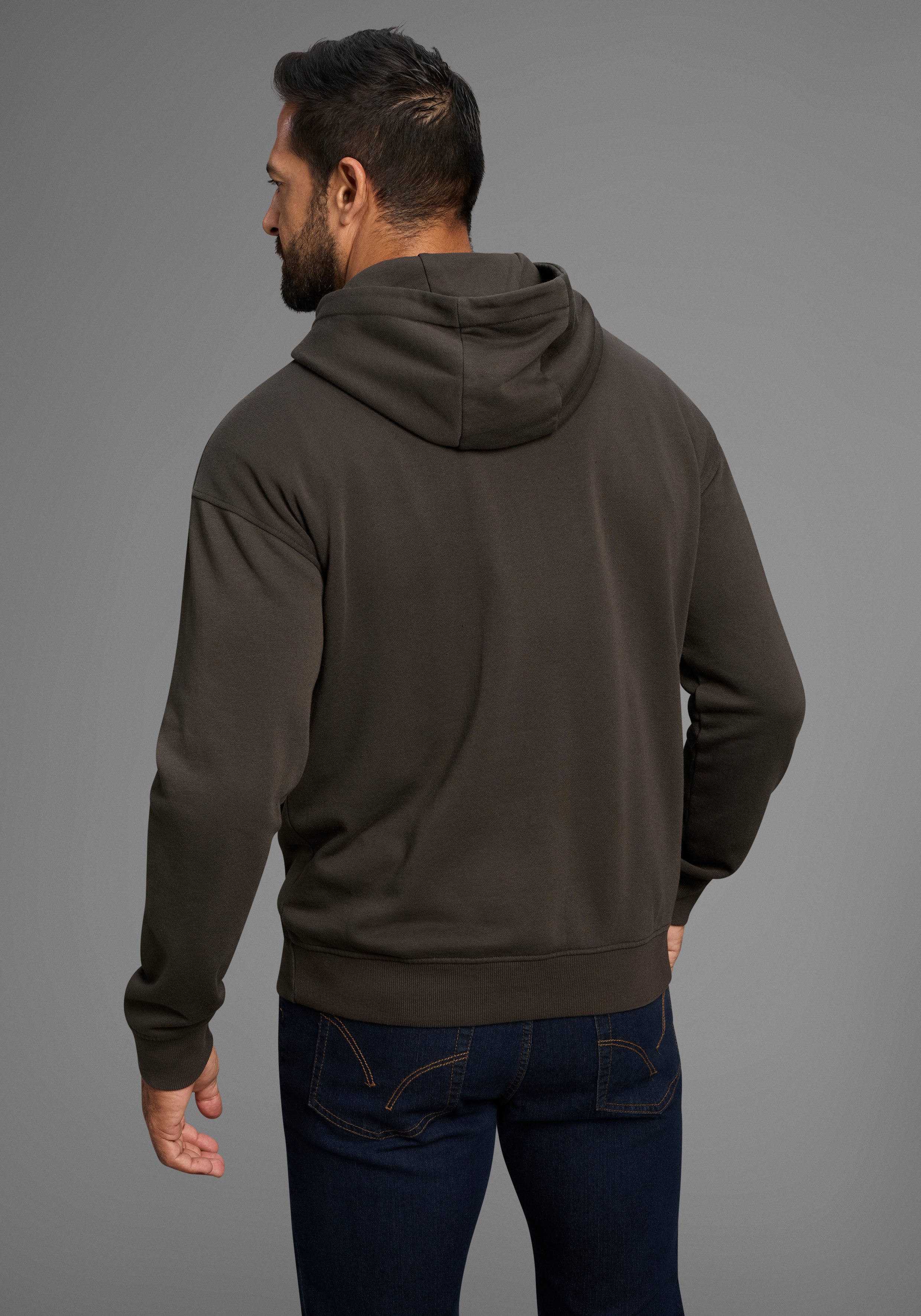 H.I.S Kapuzensweatshirt ohne Kordeln an der günstig online kaufen