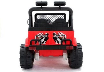 Elektro-Kinderauto Kinder Elektroauto JEEP Raptor zwei Motoren+LED+Audio+FB rot