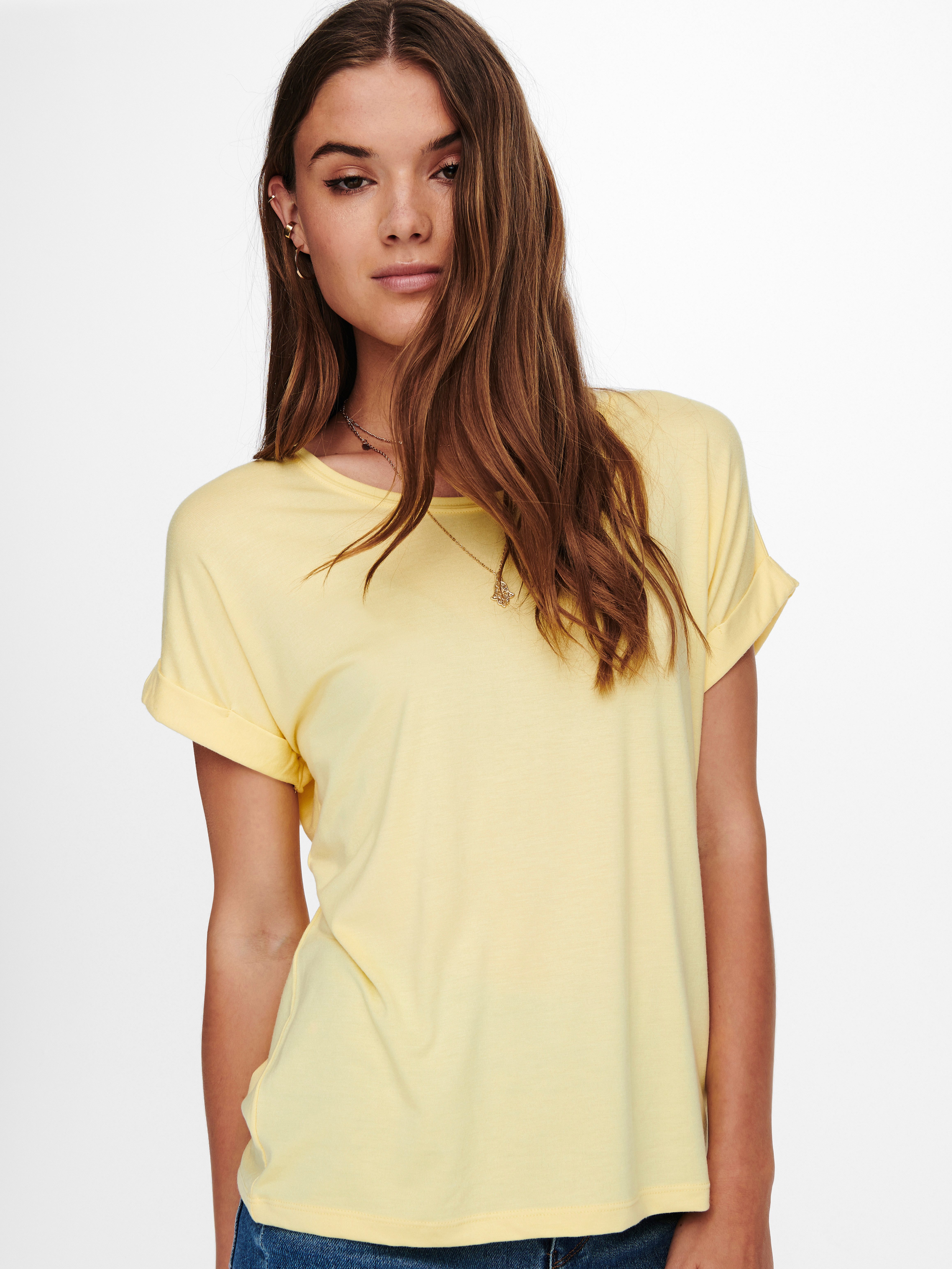 ONLY T-Shirt ONLMOSTER – Kurzarmshirt mit Aufschlag und klassischem Look un günstig online kaufen