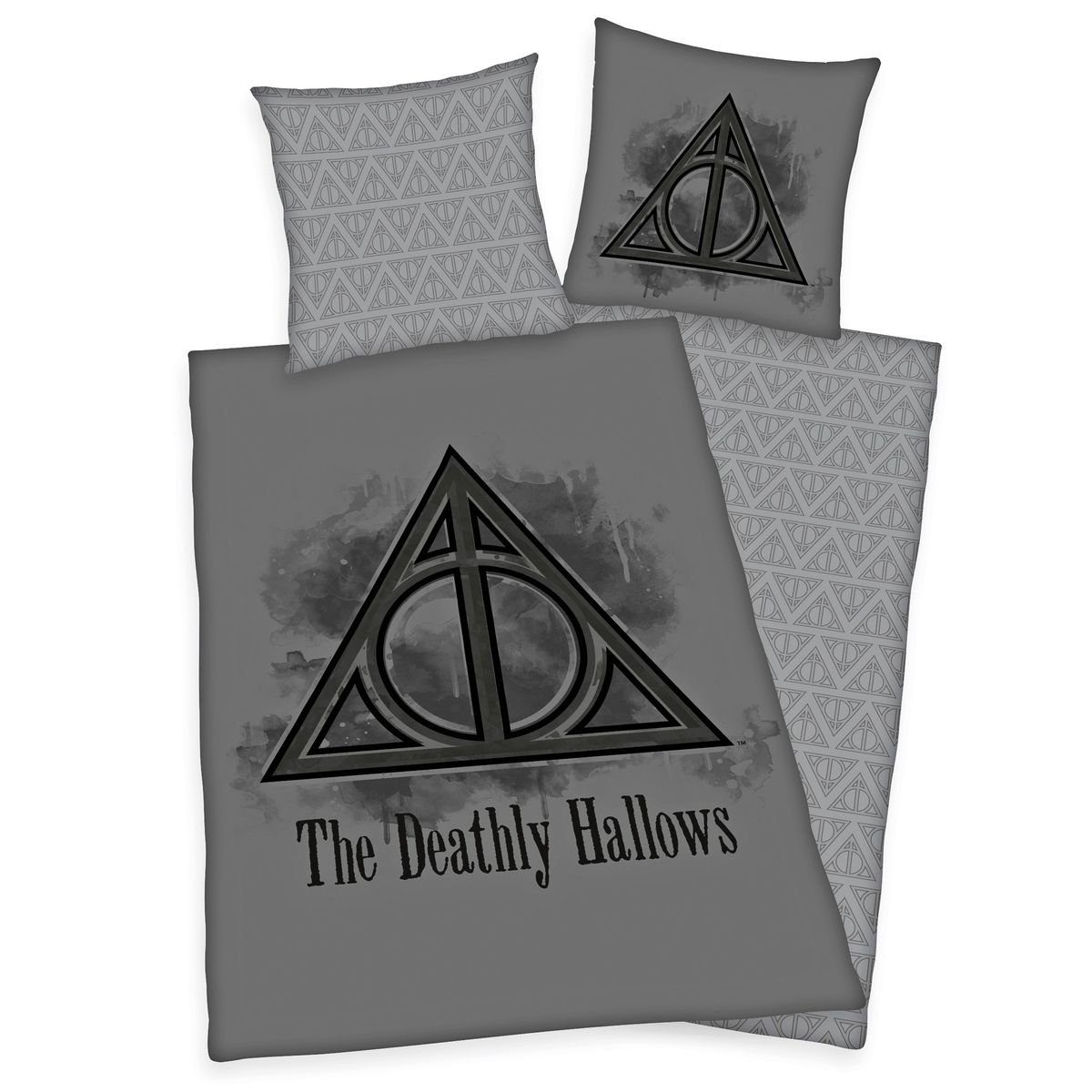 Herding Jugendbettwäsche Harry Potter Grau 135x200cm günstig online kaufen