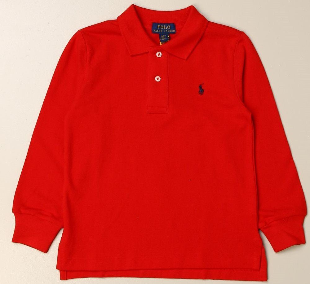 Polo Ralph Lauren Langarm-Poloshirt Polo Ralph Lauren Kinder Poloshirt  (1-tlg)