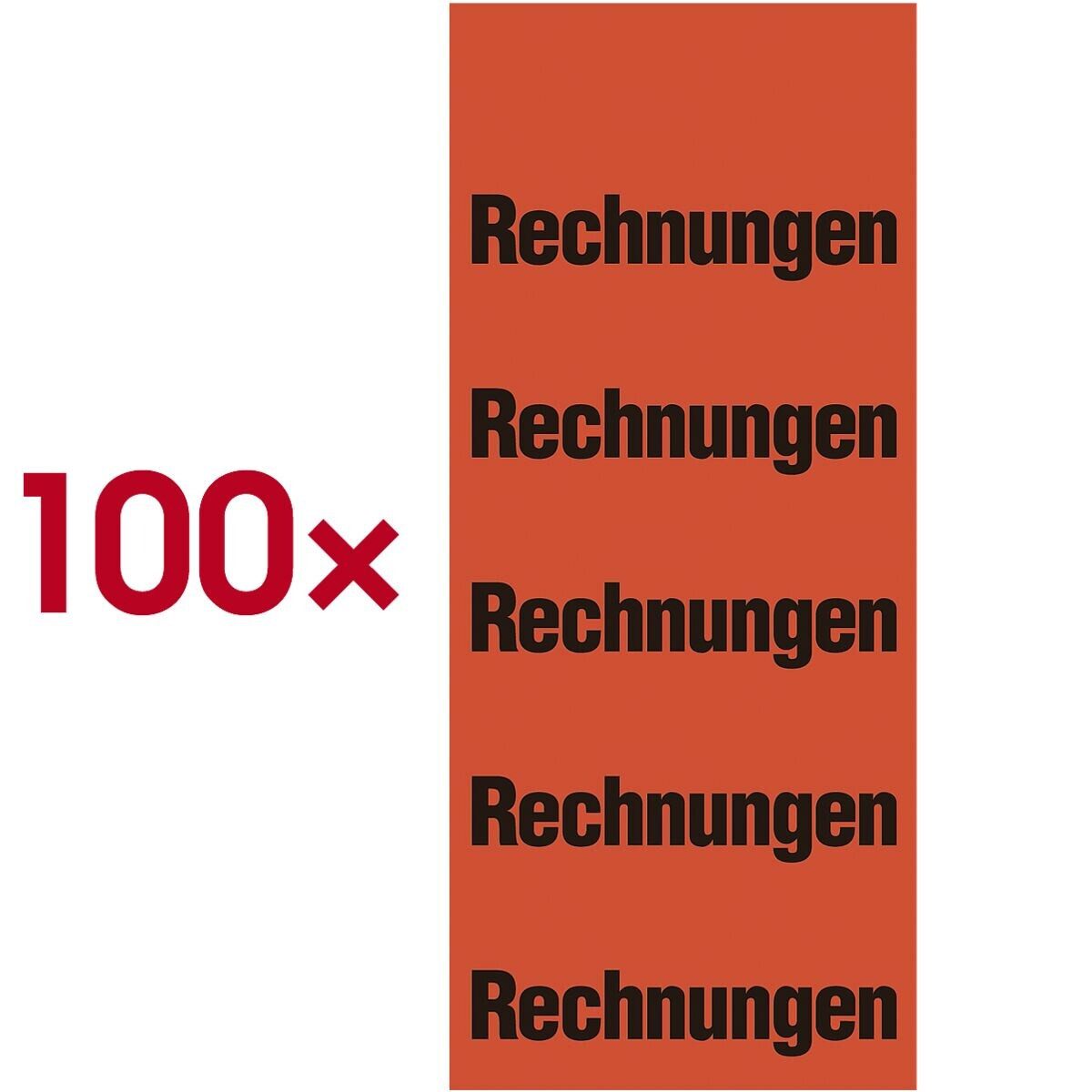 Otto Office Etiketten Rechnungen, für Ordner, 100 Stück, 60x26 mm, selbstklebend