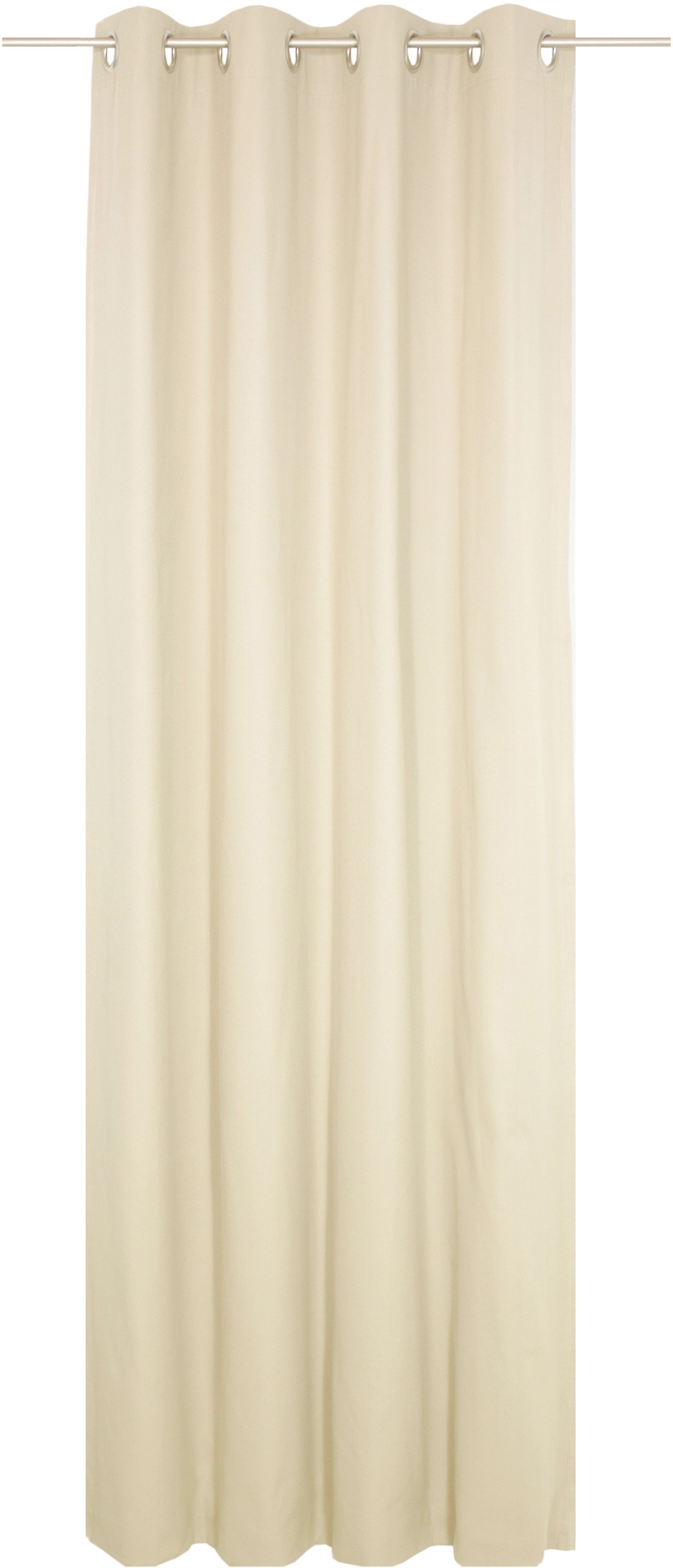 Wirth Vorhang WirthNatur (1 St), Ösen, blickdicht, 1-lagig