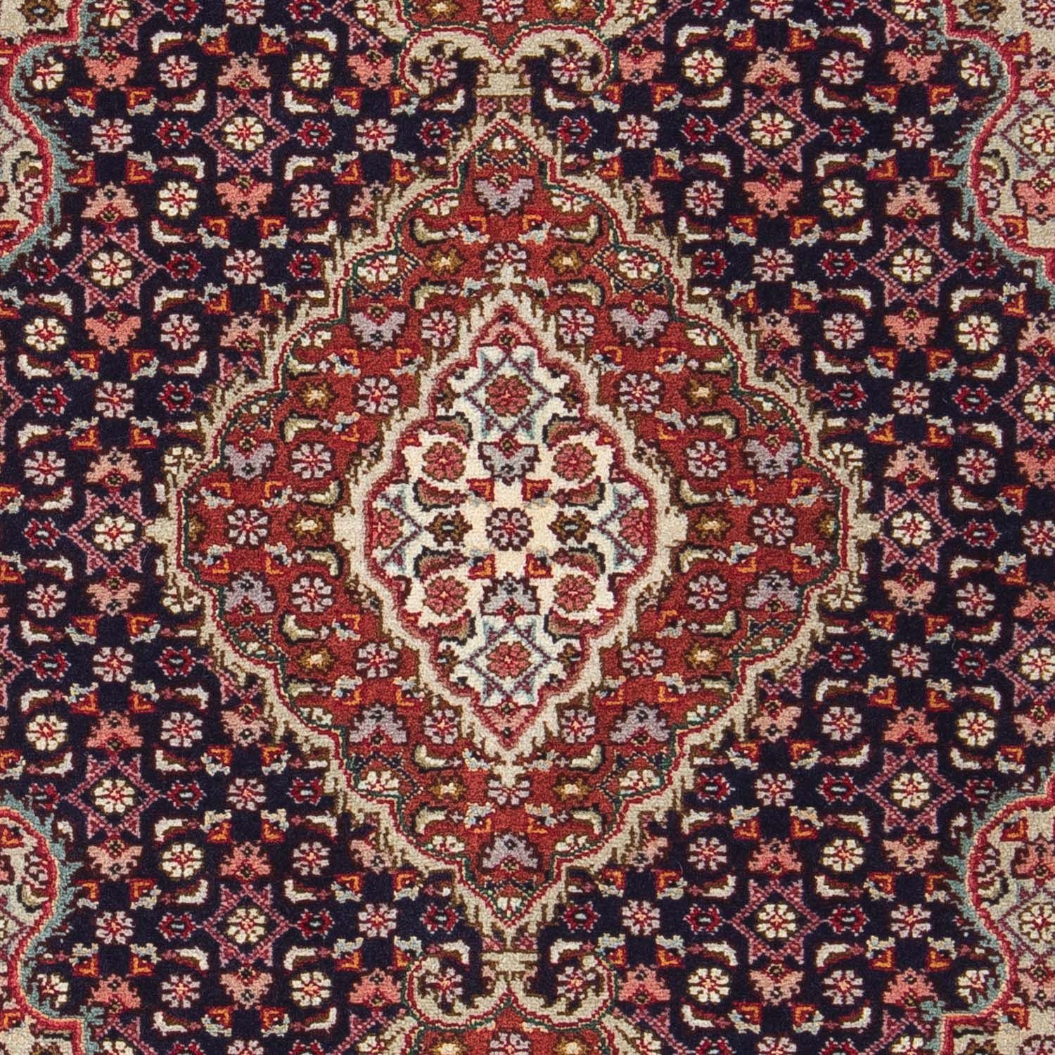 Wollteppich Hosseinabad Rosso Medaillon 10 mm, Höhe: x cm, morgenland, Handgeknüpft 147 102 rechteckig