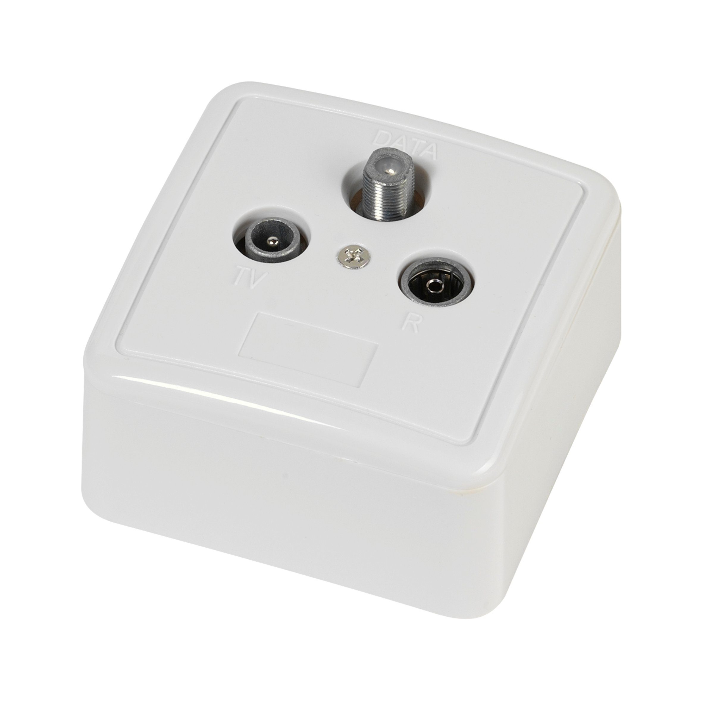 Vivanco Audio- & Video-Kabel, Antennendose, Durchgangsdose, DVB-C, BK, CAT V