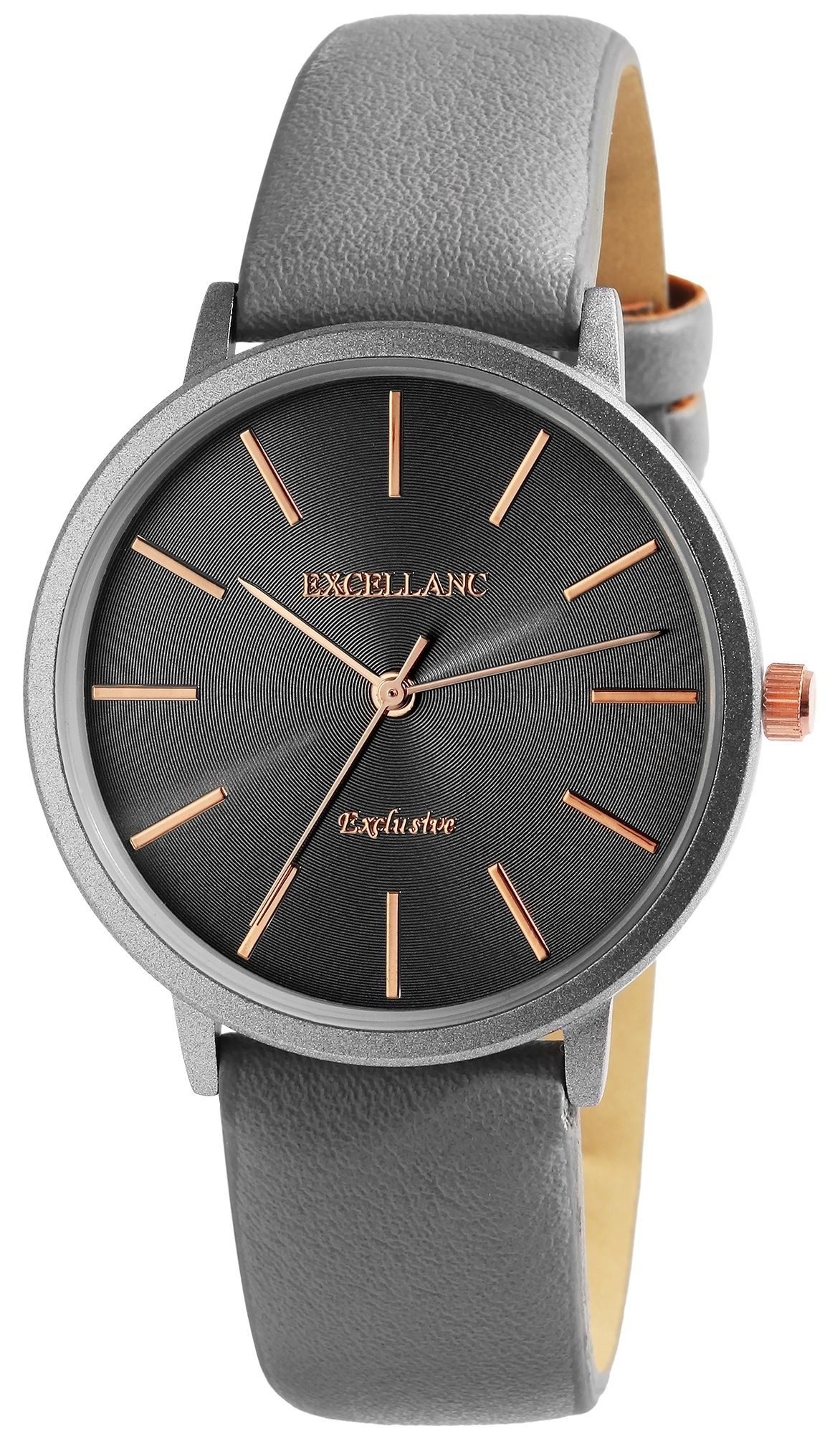 Excellanc Quarzuhr 1900260 Excellanc Damenarmbanduhr, Lederimitationsarmban günstig online kaufen