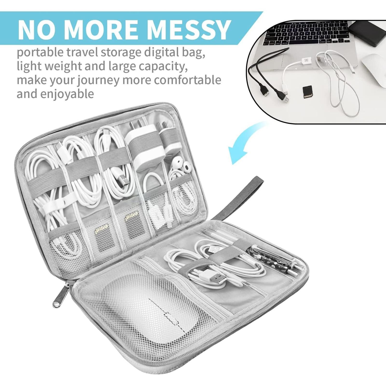 VERCO Taschenorganizer Elektronik Aufbewahrungstasche, Zubehör Organizer Reise Tasche Mappe Etui Koffer