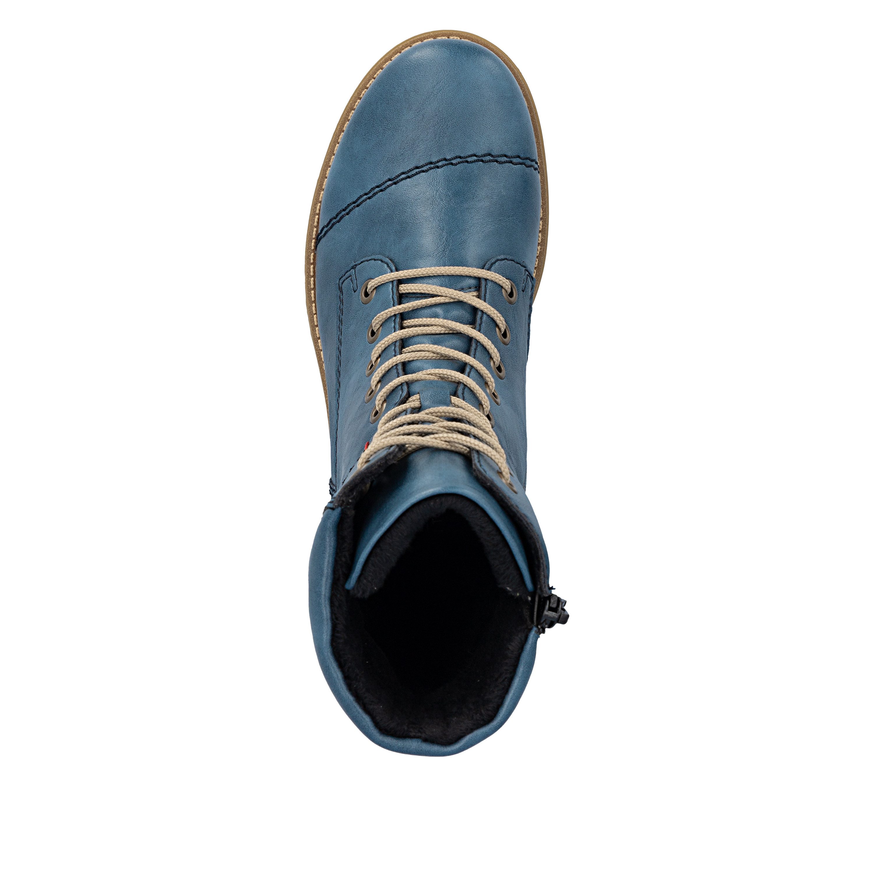 Rieker Schnürstiefelette Schnürboots, Herbstboots mit gepolstertem Schaftrand