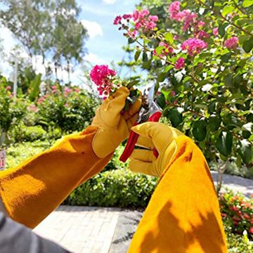 Truyuety Fäustlinge Gartenhandschuhe für Damen und Herren atmungsaktive Rosen-Handschuhe