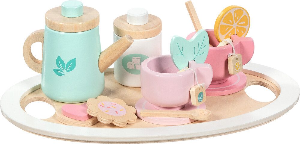 goki Spielgeschirr Teeservice für Kinder „Bunte Teestunde“ – 13-teilig, Holz, (13-tlg)