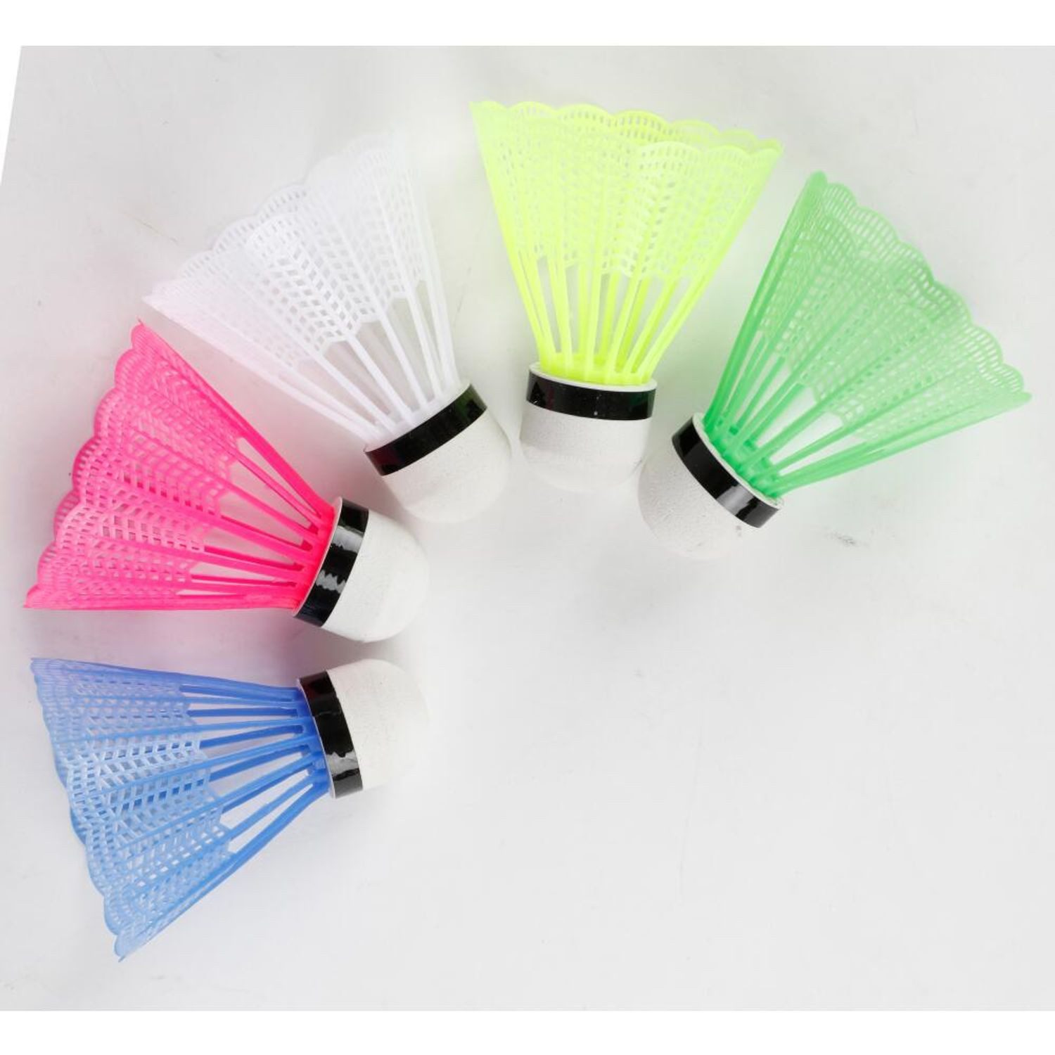 Badmintonball 12x 5er Set Badminton-Bälle Federball Zubehör Großpackung 60 Stück