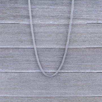 BUNGSA Ketten-Set Kette gewebt aus Edelstahl Unisex (1-tlg), Halskette Necklace