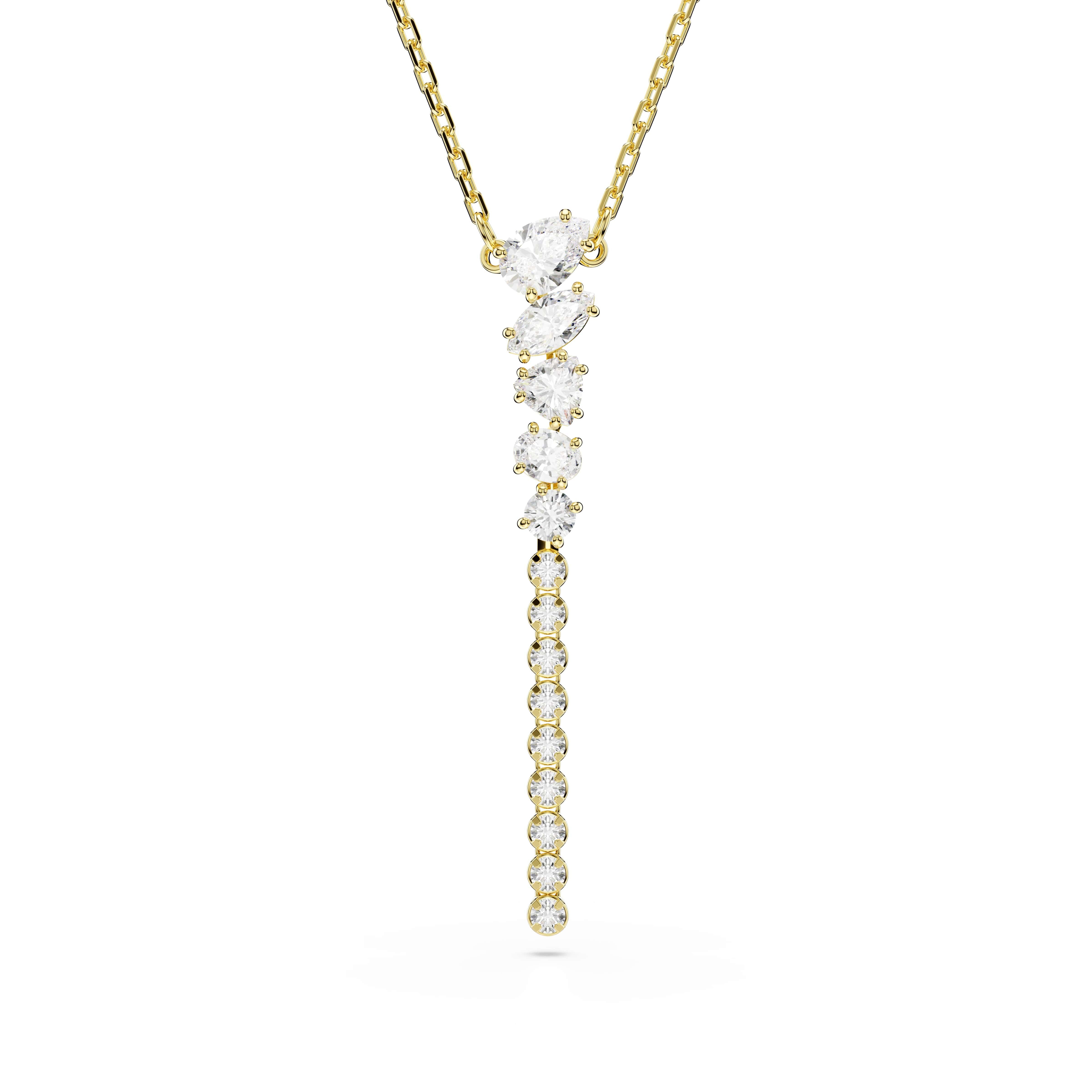 Swarovski Y-Kette Schmuck Geschenk MESMERA Halskette, mit Swarovski® Kristall
