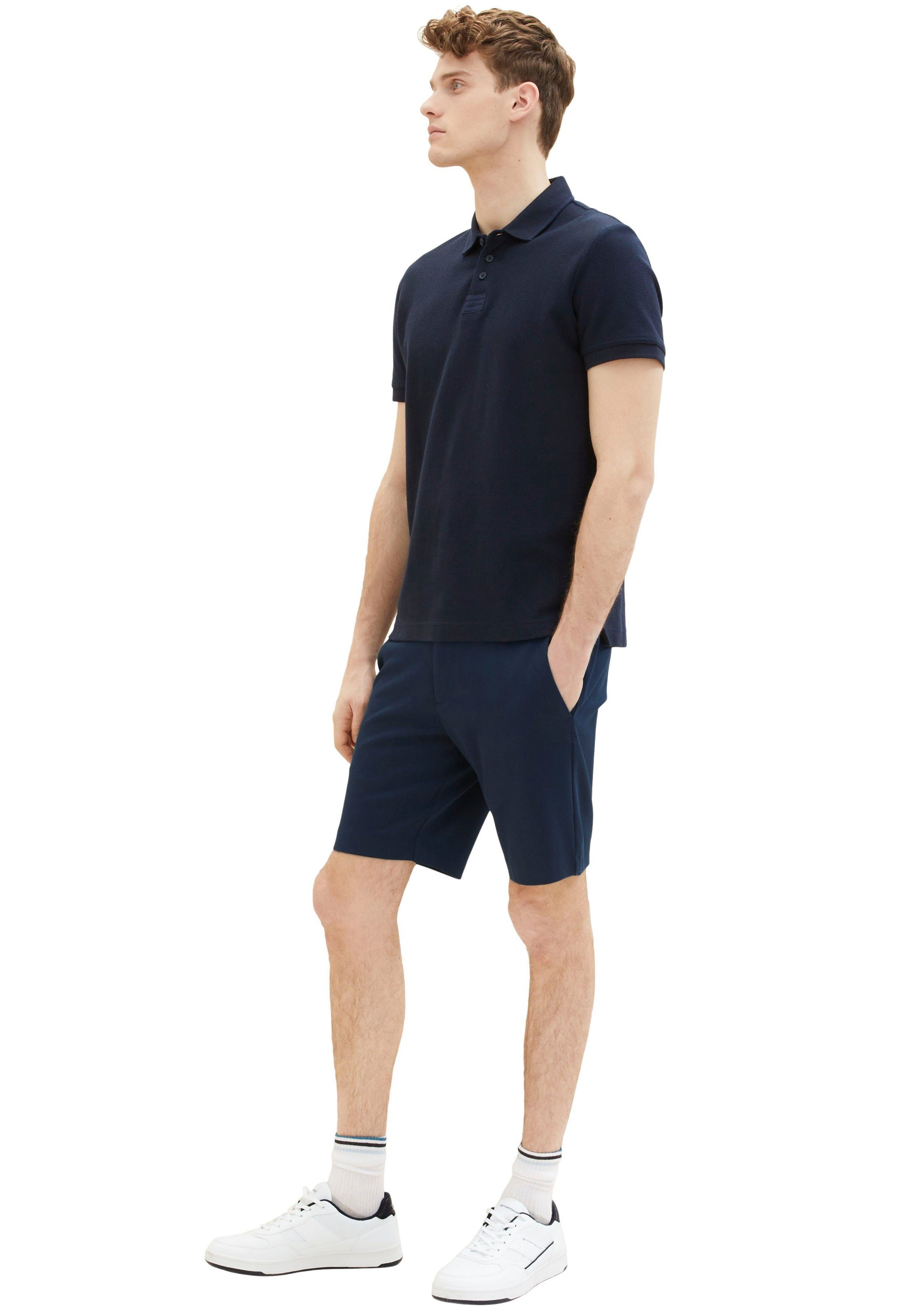 dunkelblau Unifarbe TOM in TAILOR Shorts
