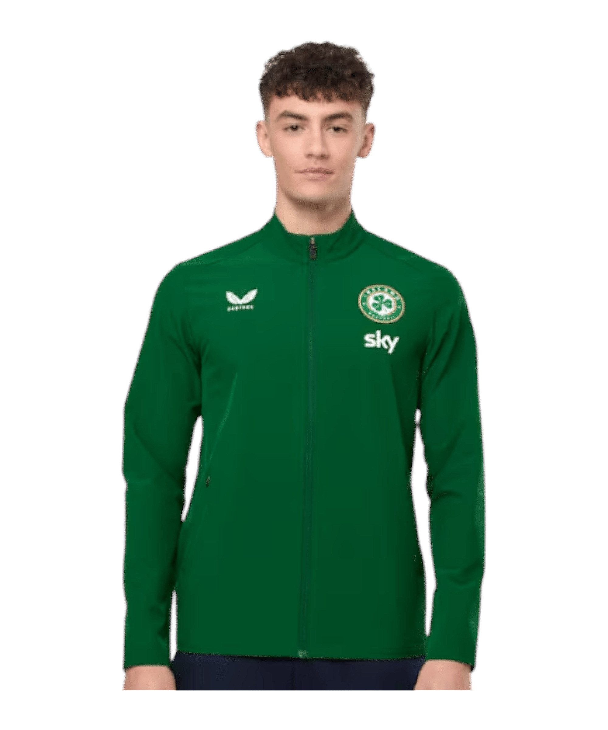 Castore Sweatjacke Castore FAI Irland League Matchday Anthem Jacke Polyester
