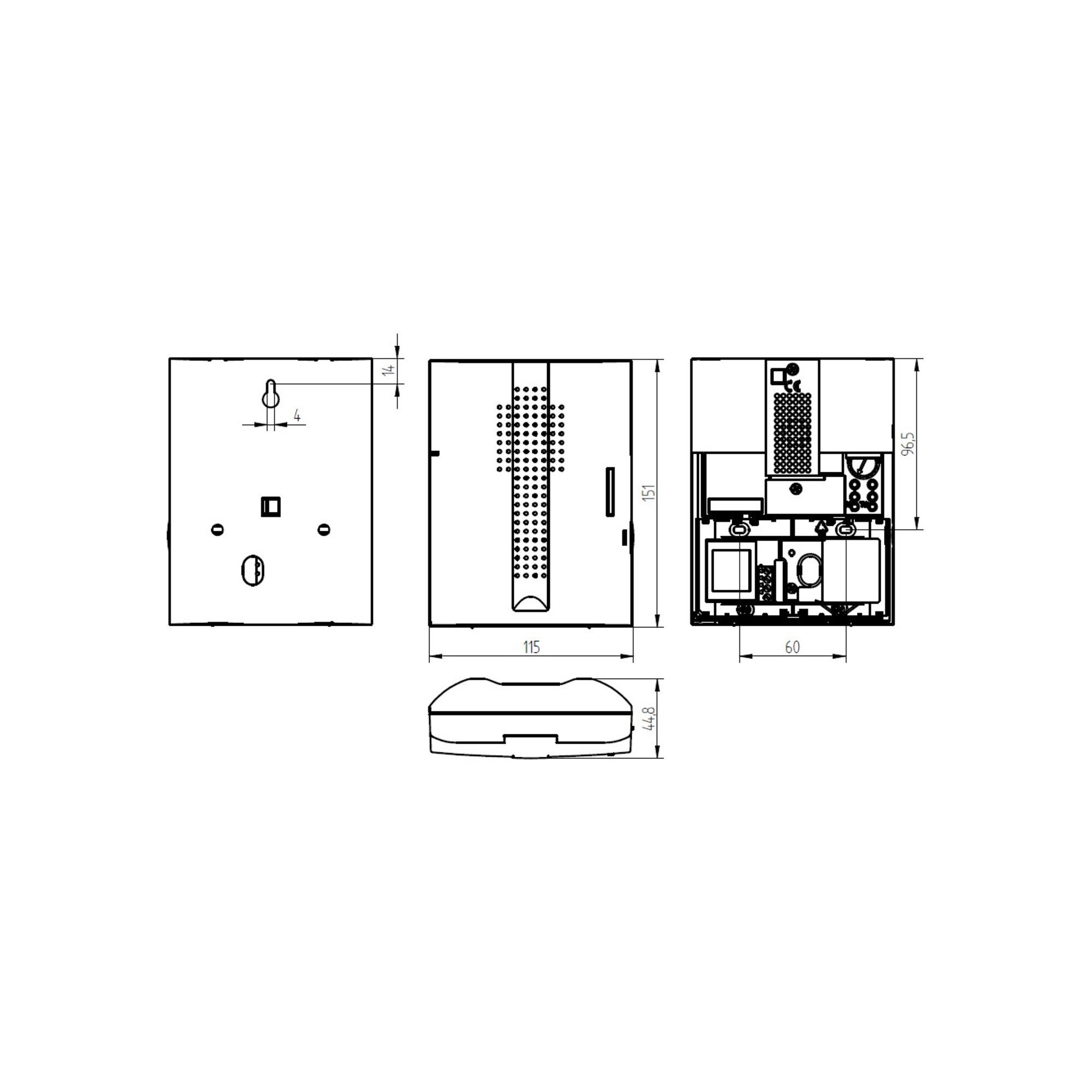 GROTHE Türschließer Grothe Elektronik-Gong 17 Sounds, ws/sil CROMA 230A
