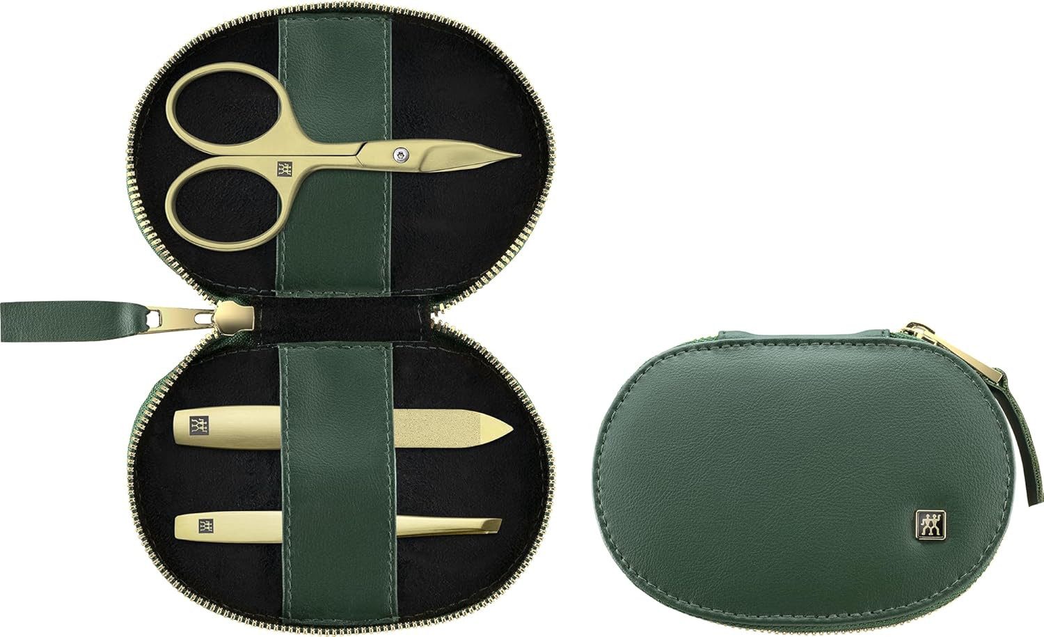 Zwilling Maniküre-Pediküre-Set Zwilling Premium Maniküre Set 3 tlg. vegan, grün Rostfreier Edelstahl, 3-tlg.