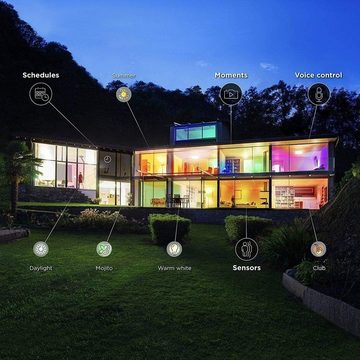 REV LED-Leuchtmittel WiZ, E27, 12W, 2.200-6.500K, WLAN, App-Steuerung, Alexa & Google-Assistant