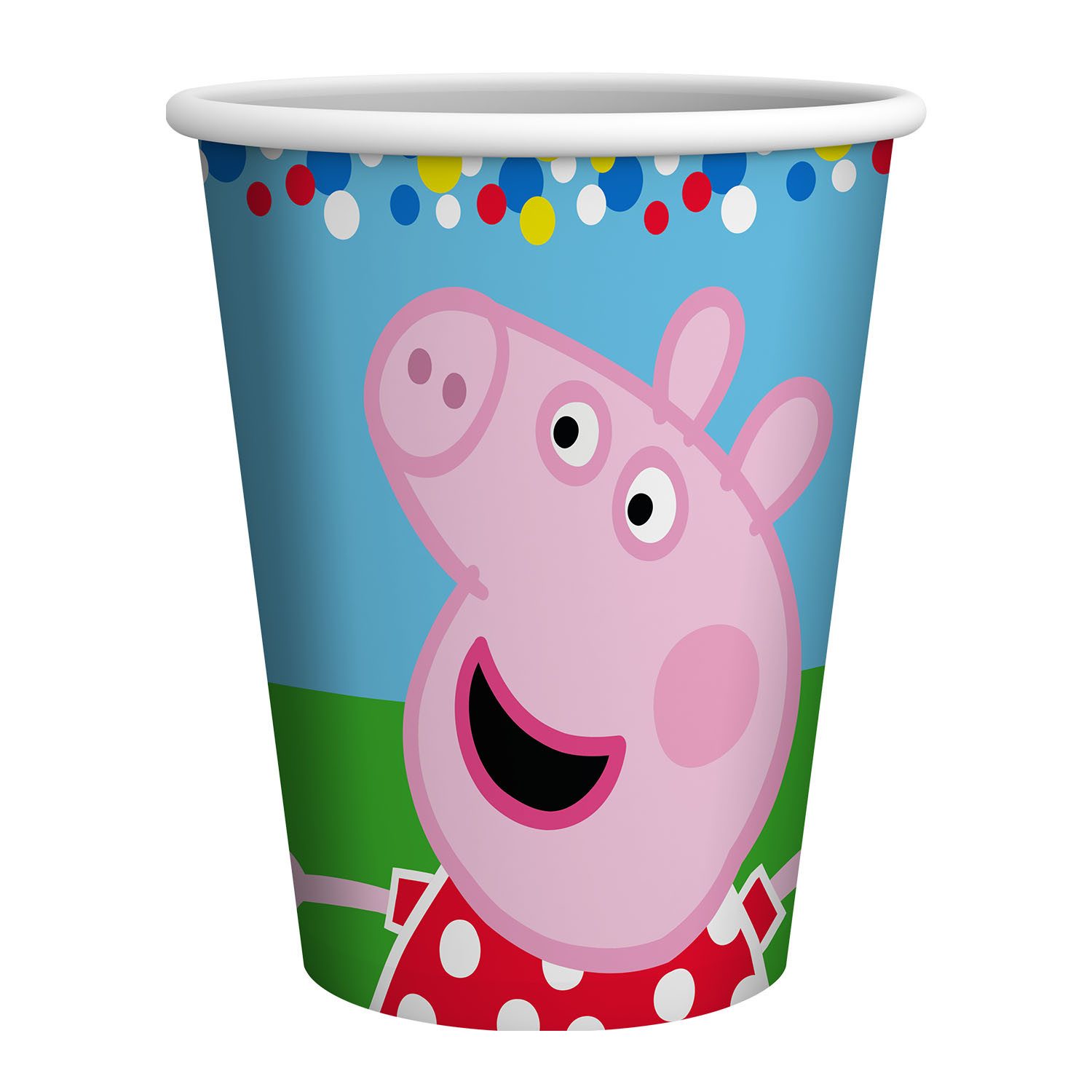 Party Factory Dekoteller Peppa Pig Party-Set Einweggeschirr 36-teilig, für 8 Personen