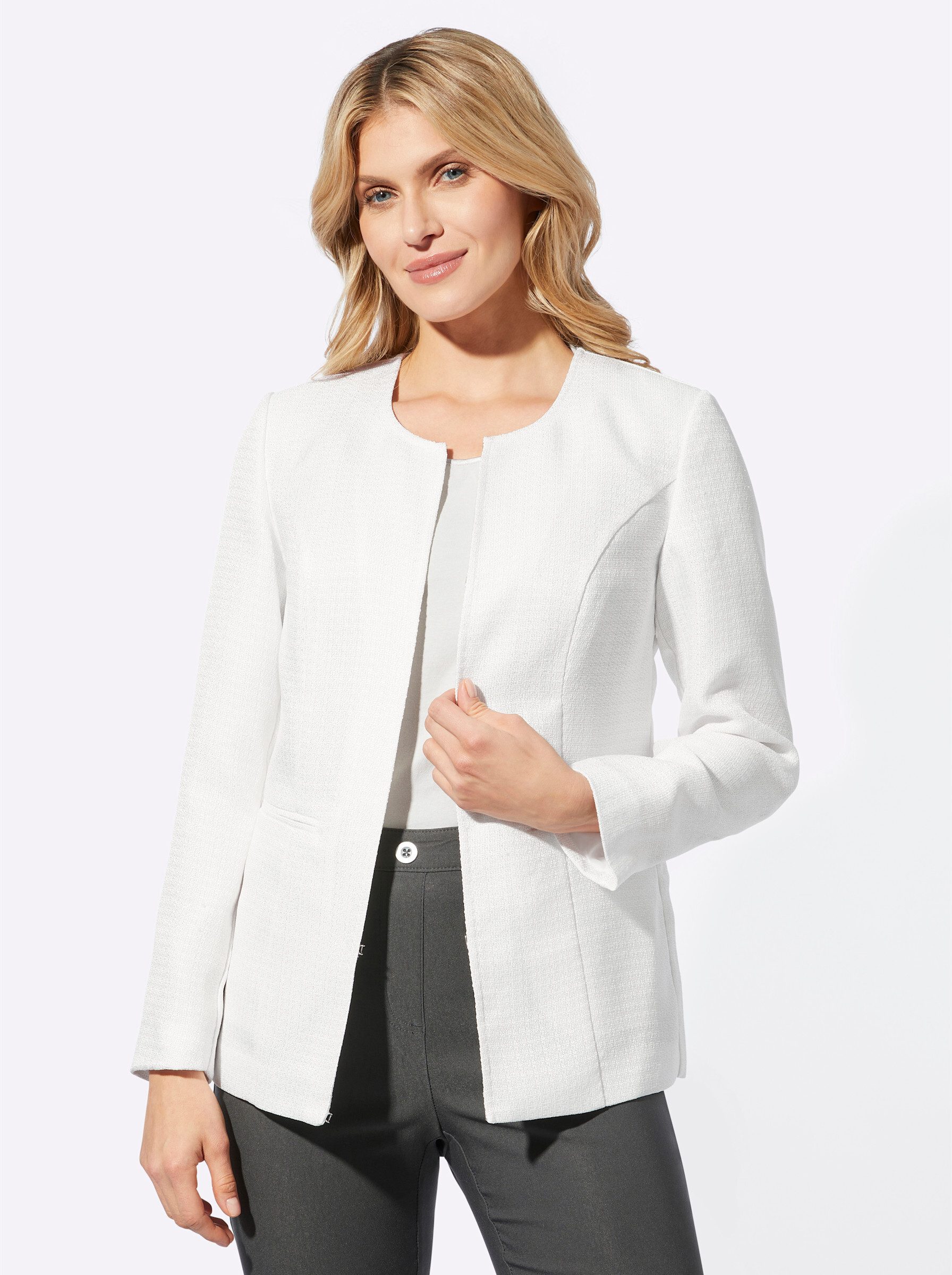 Sieh an! Blusenblazer Bouclé-Blazer . günstig online kaufen