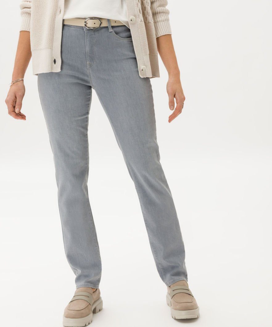 MARY Style hellgrau 5-Pocket-Jeans Brax