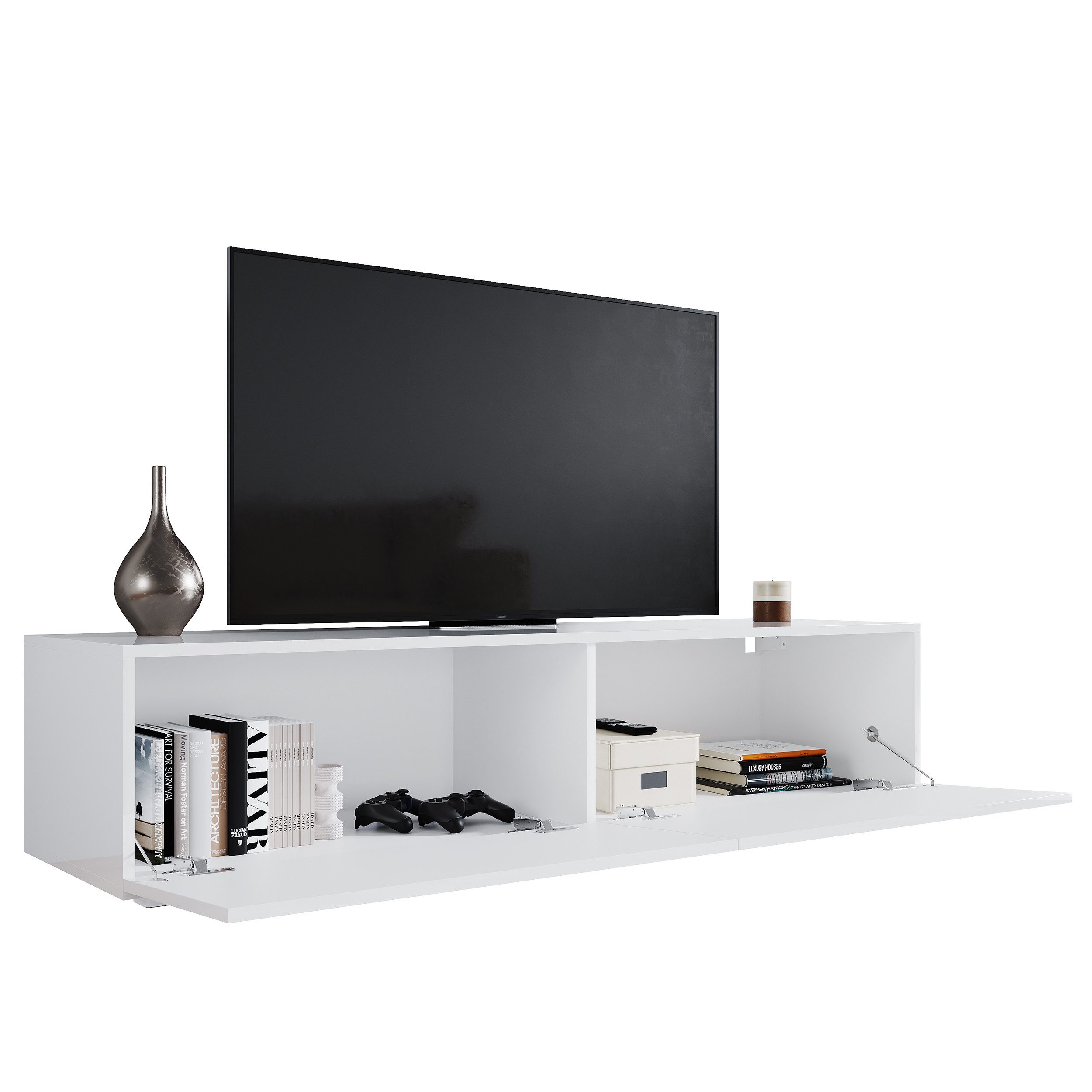 SONNI Lowboard TV Schrank schwarz mit günstig online kaufen