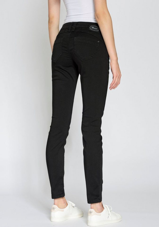 GANG Skinny-fit-Jeans 94NENA mit modischer Waschung, Besondere  Teilungsnähte für Shaping-Effekt