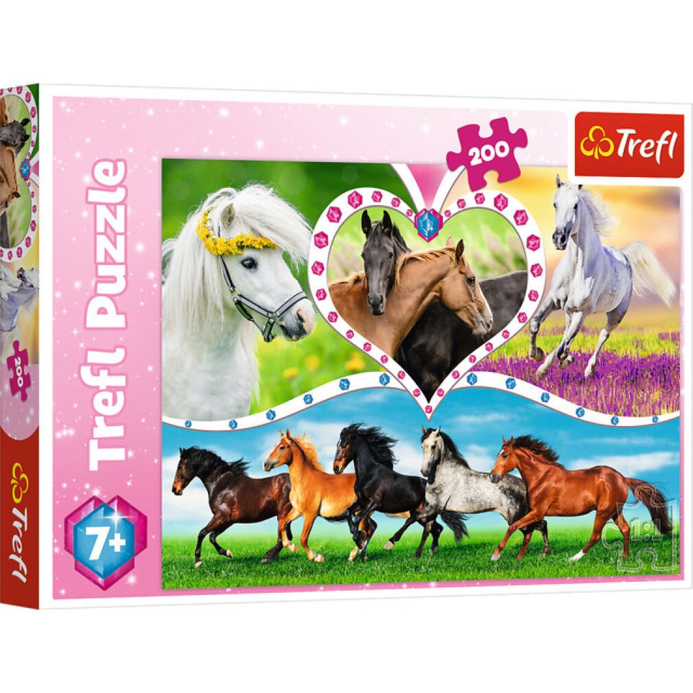 Trefl Puzzle Puzzle Schöne Pferde 200 günstig online kaufen
