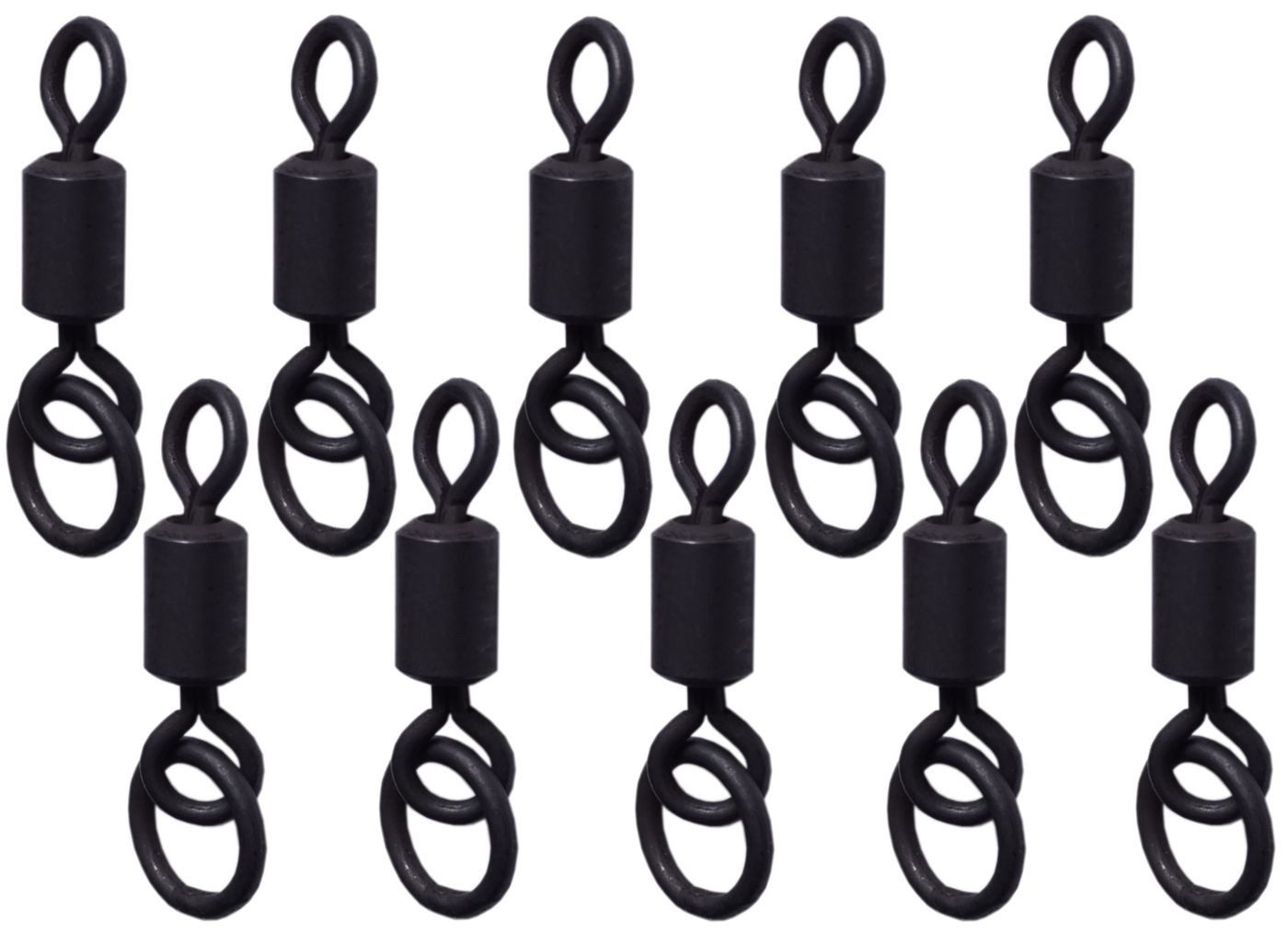 Schnurverbinder RidgeMonkey Tec Flexi Ring Swivel - 10 Ringwirbel