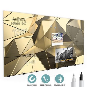 Primedeco Garderobenpaneel Magnetwand und Memoboard aus Glas Futuristischer Hintergrund