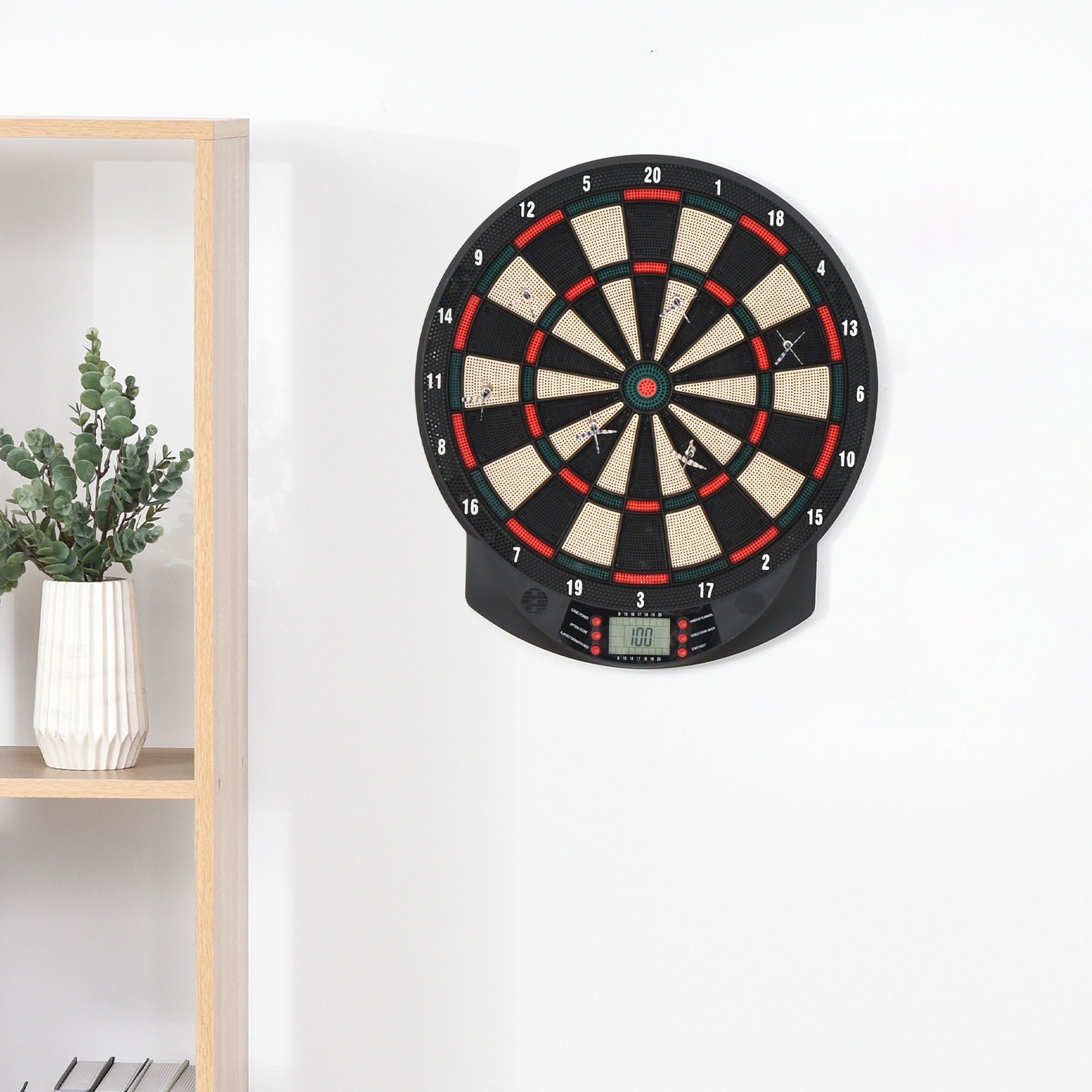 Dartscheibe automatische Wertung Dartboard mit 6 Darts