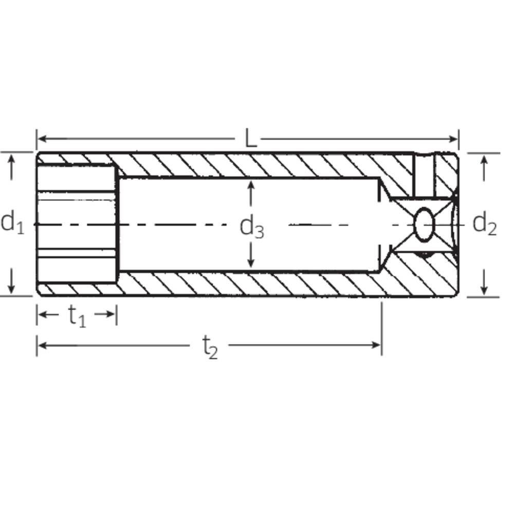 Stahlwille Bit- und Steckschlüsselset Steckschlüsseleinsatz 1/4″ SW 13 mm 01020013
