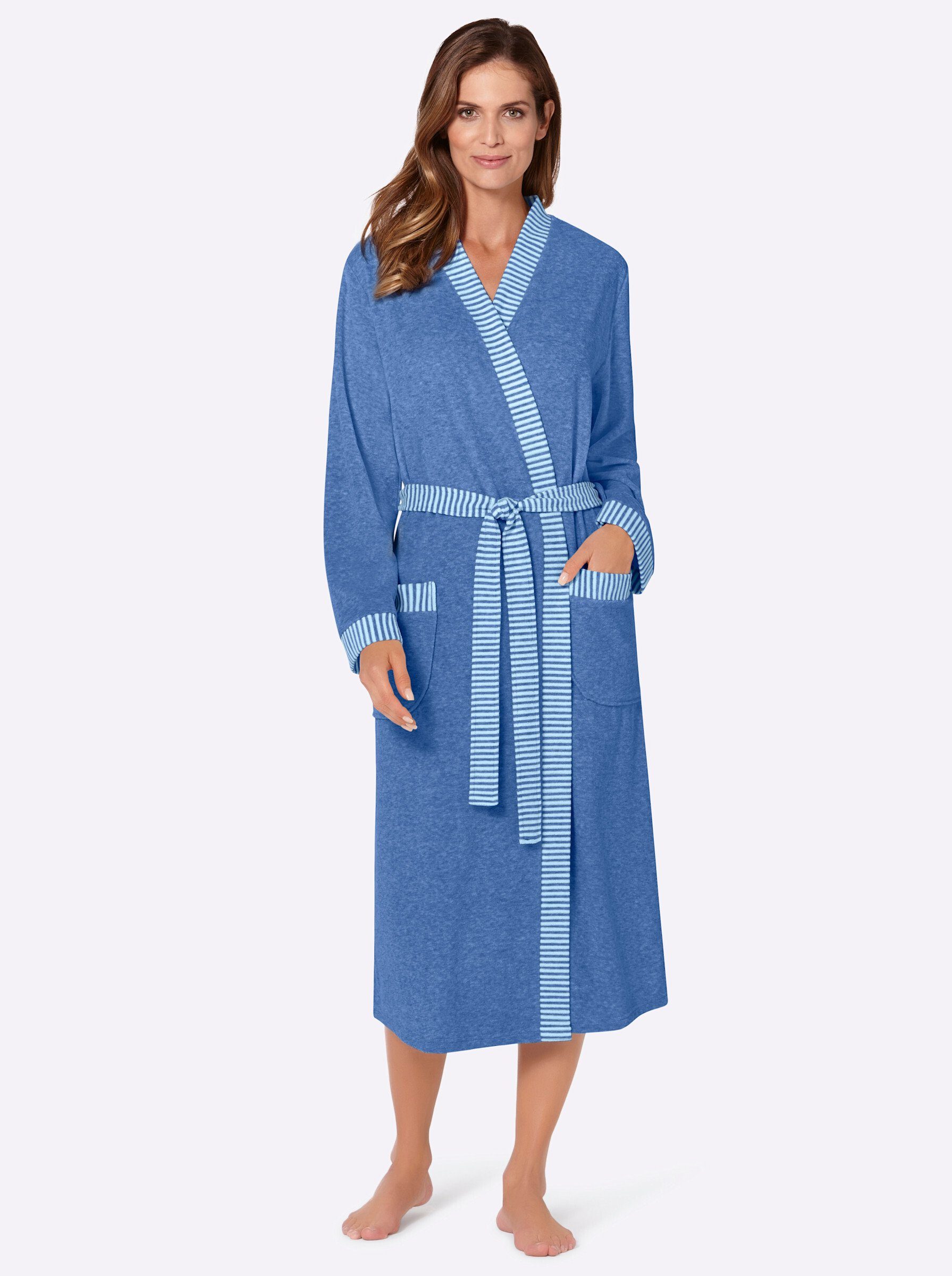 comtessa Damenbademantel Bademantel ., Länge ca. 115 cm, Baumwolle günstig online kaufen