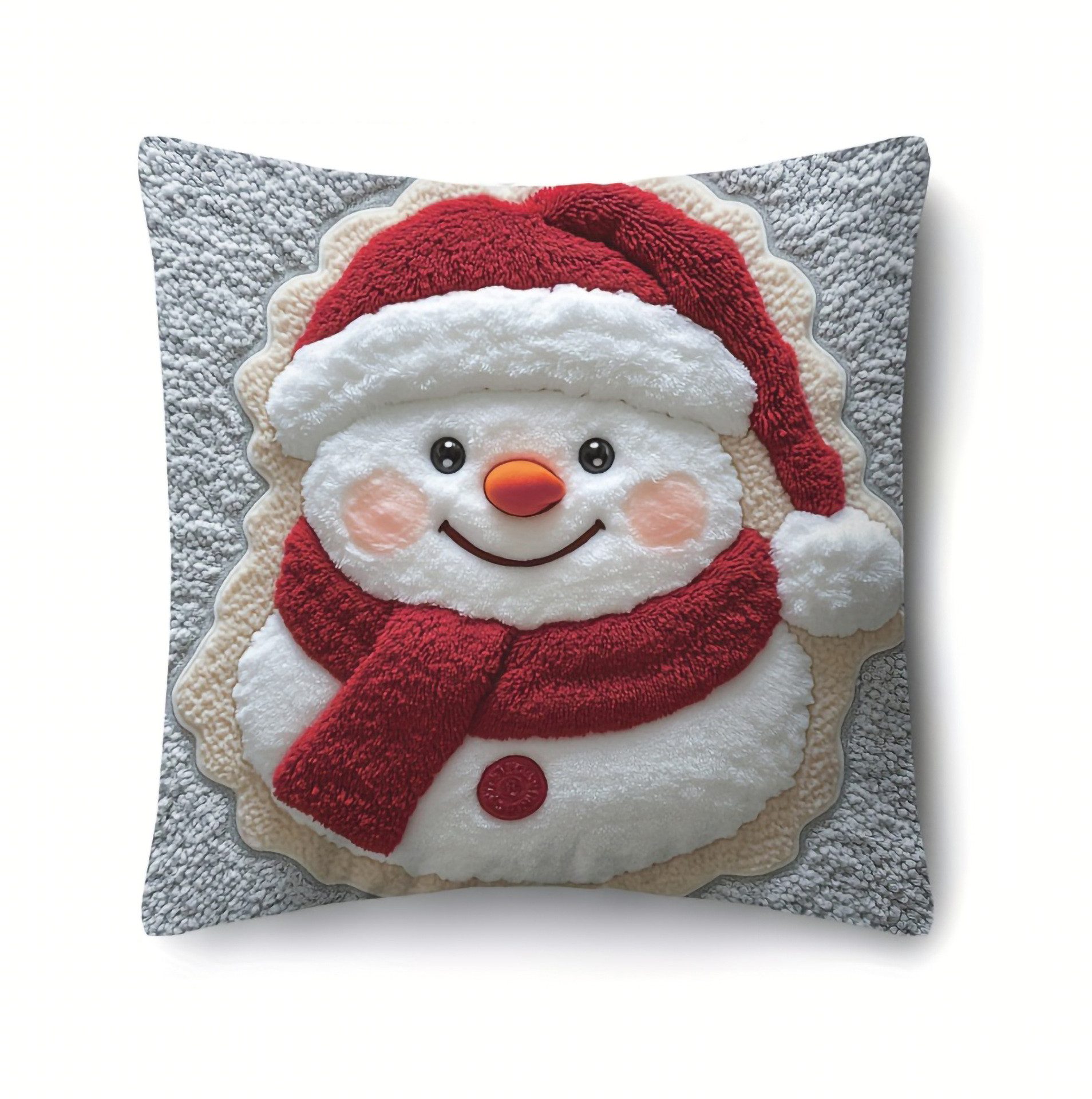CLTYQ Kissenbezüge Weihnachten Retro, 4er Set Kissenbezug Weihnachten Dekokissen, (4 Stück), Leinen Kissenhüllen, Weihnachtskissenbezug Weihnachtsdeko – Bild 5 von 5