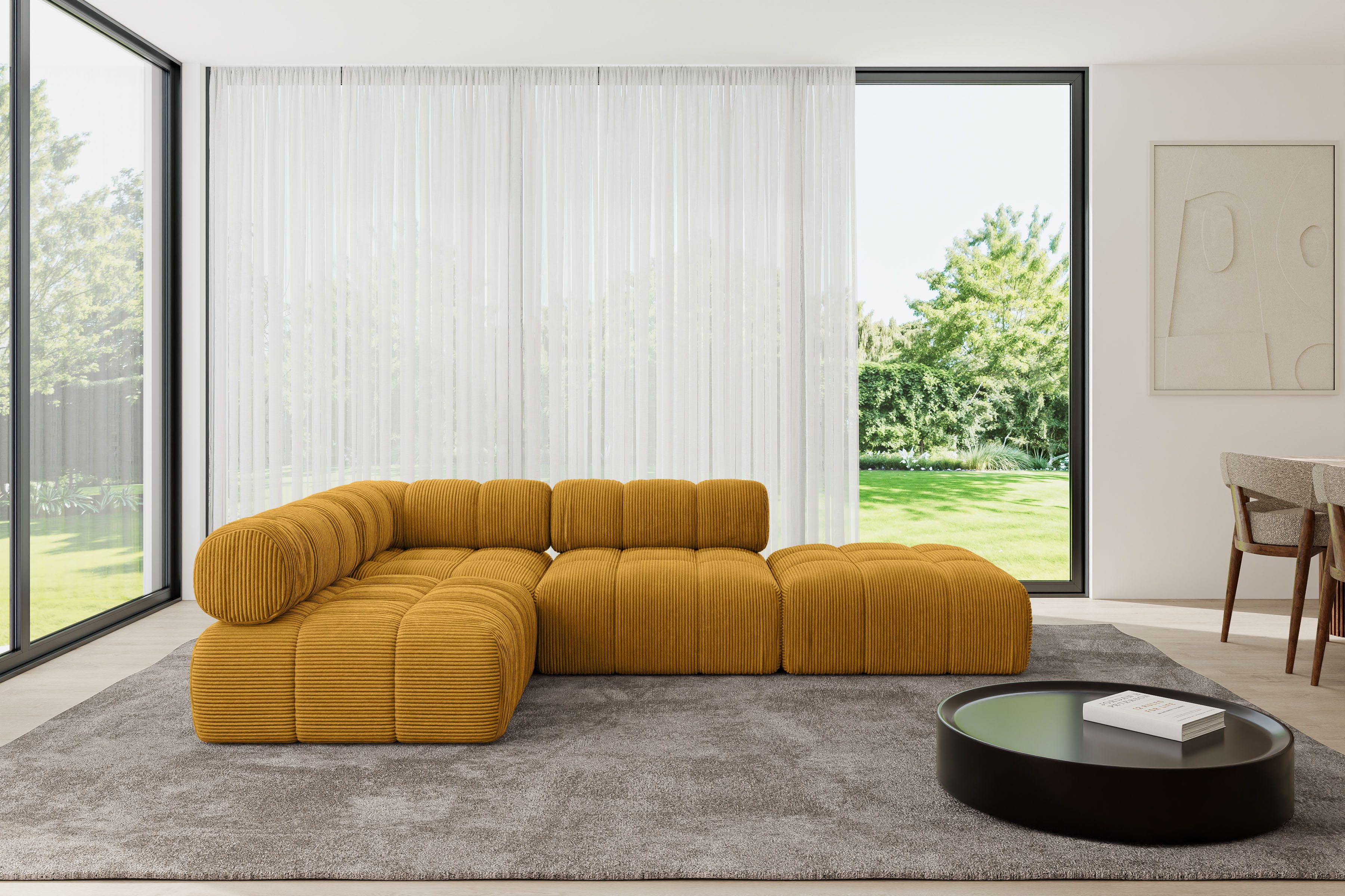 ALTDECOR Ecksofa Favio-L1, Sofa Praktische Bequeme Funktionsecke Couch L-Form Eckcouch, Corner Sofa U-Form Vielseitige Sofa Wohnlandschaft Wohnzimmer