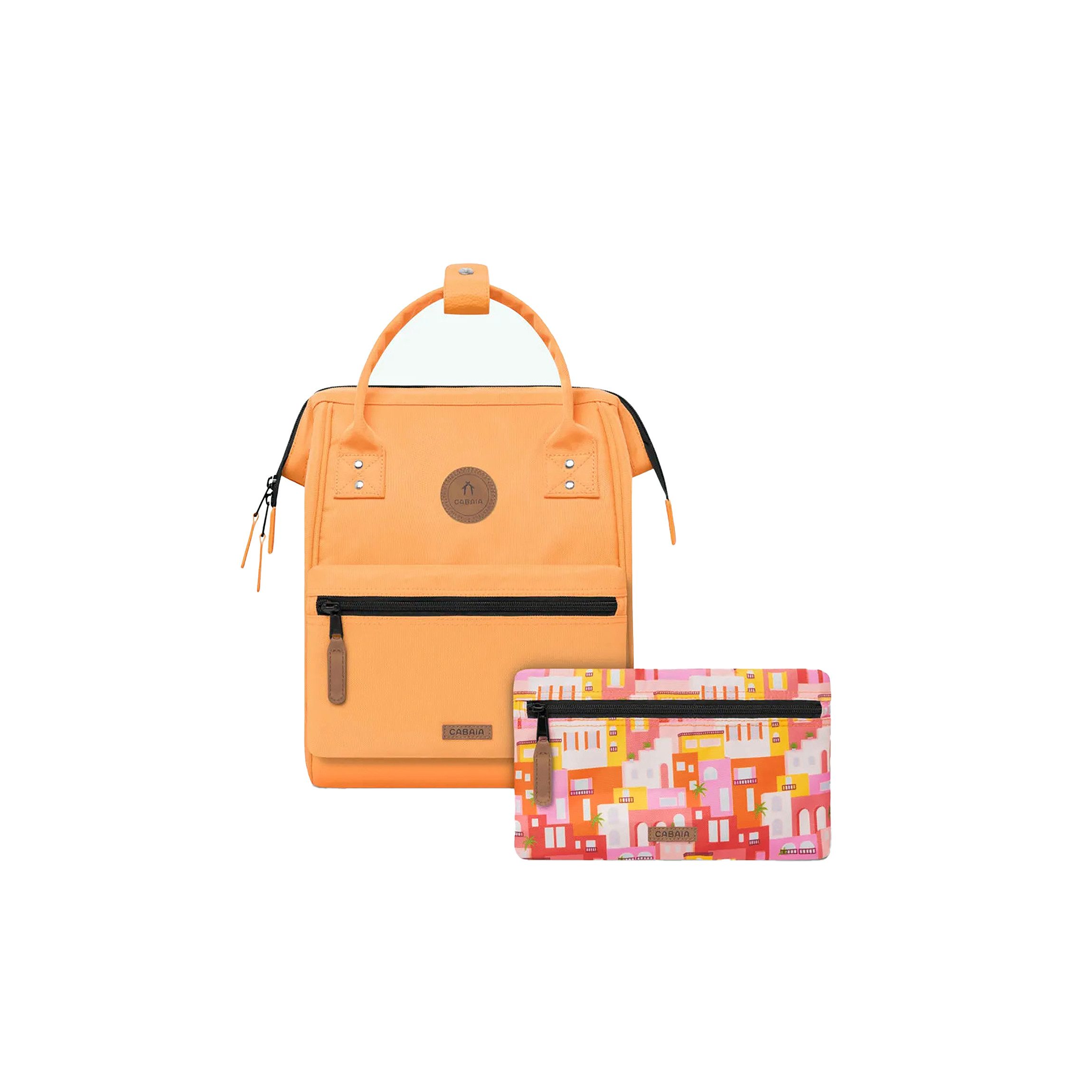 CABAIA Rucksack Omis (Set, 3-tlg., inkl. 2 auswechselbaren Vordertaschen), Tagesrucksack mit austauschbaren Vordertaschen