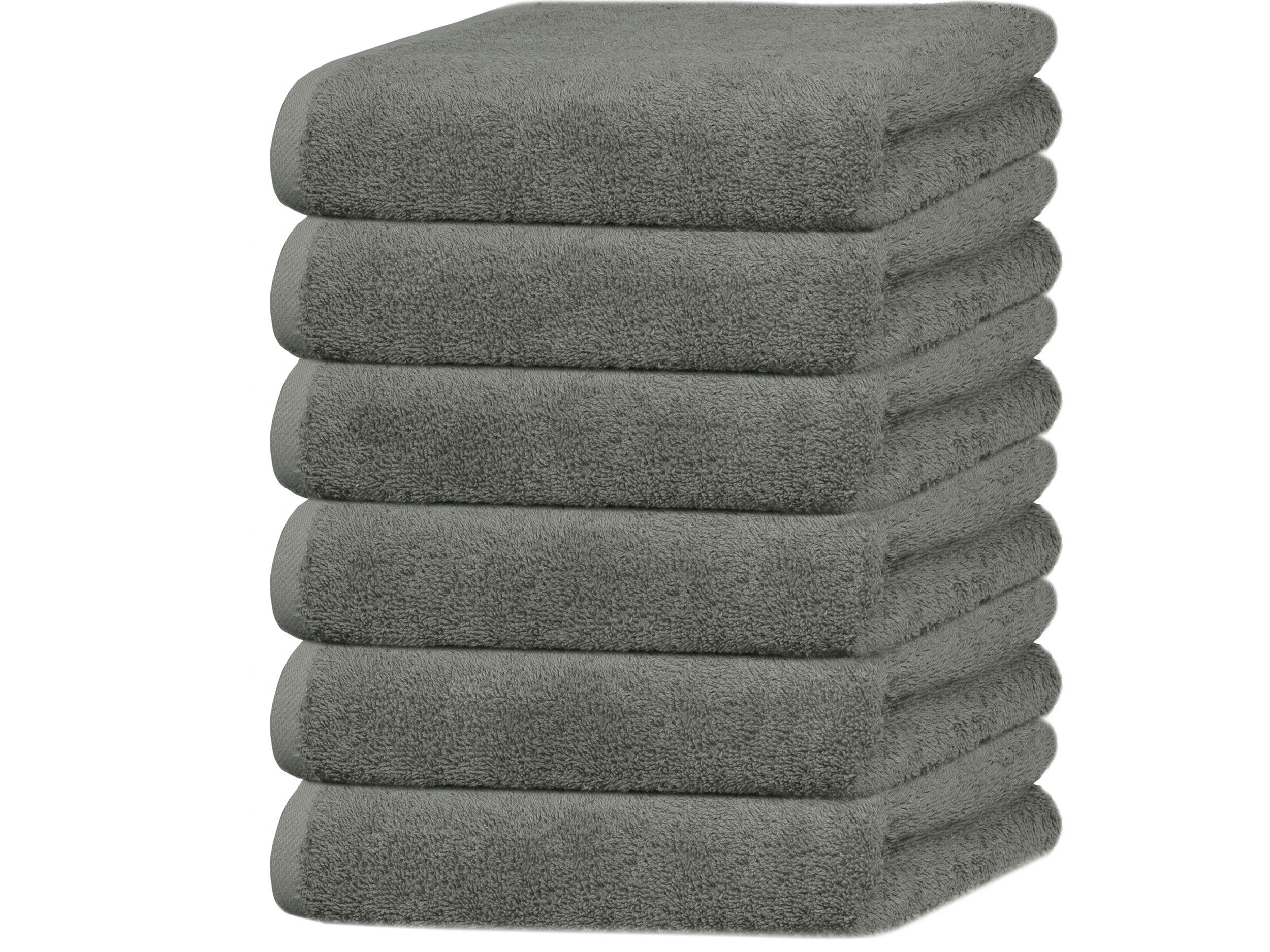 ZOLLNER Handtücher, Walkfrottier (6-St), 50 x 100 cm, 100% Baumwolle, vom Hotelwäschespezialisten, bis 95 °C