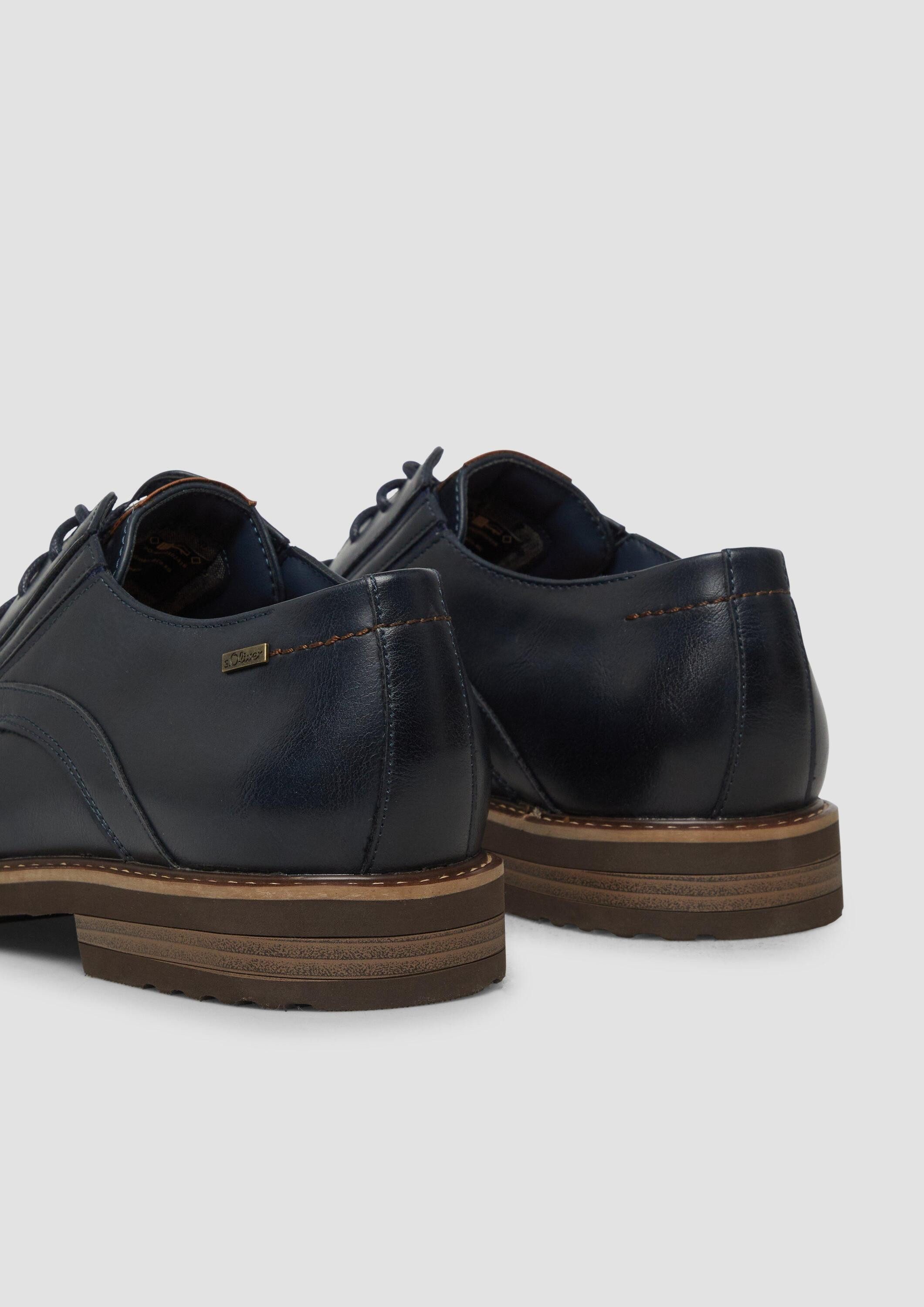 s.Oliver Schnürer Schnürschuh Elegante Schnürer in Leder-Optik