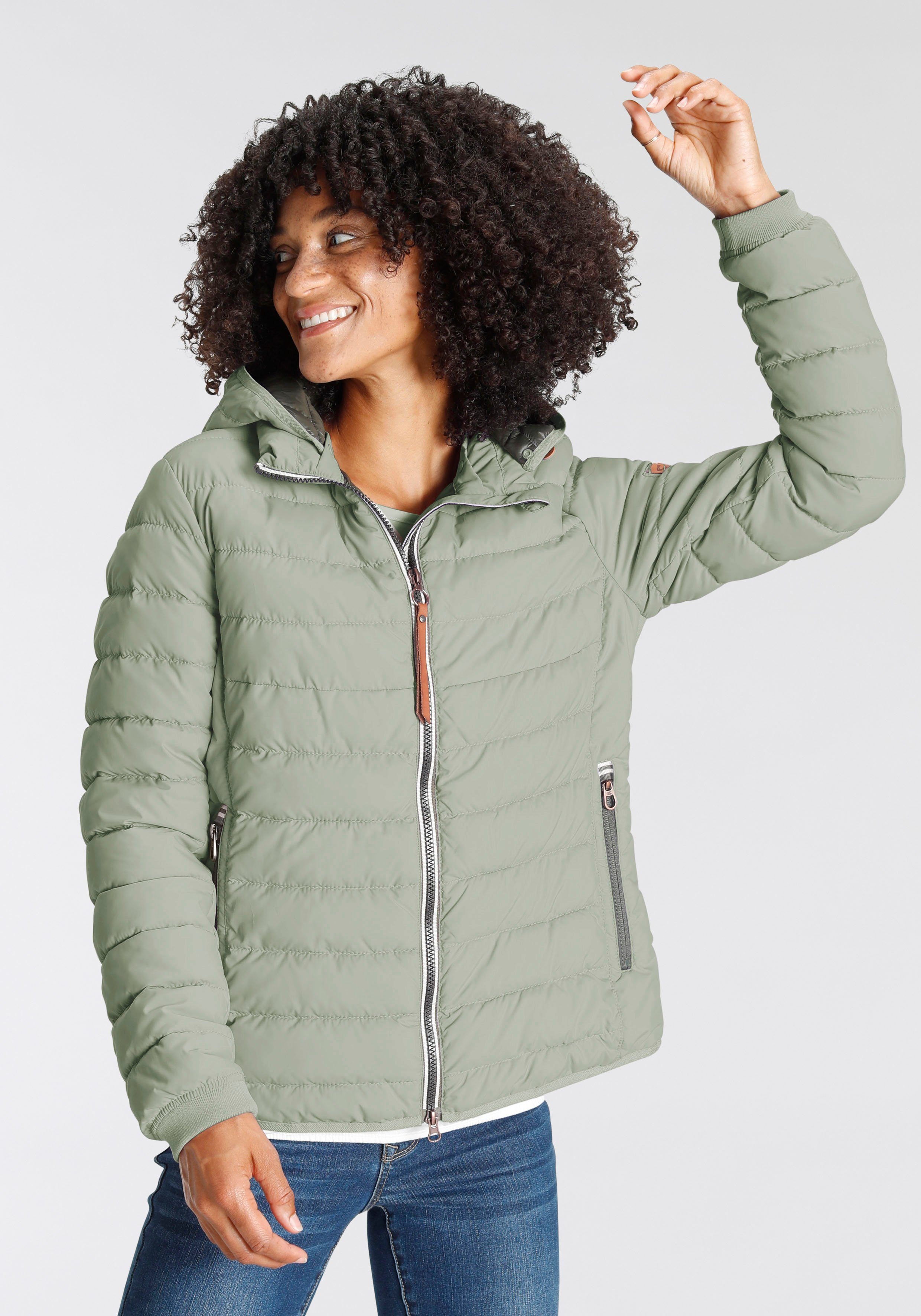 Camel Active Giacca Donna In Nylon Riciclato – Leggera, Elastica E Resistente Con Cerniera - 5