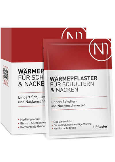 N1 Healthcare Wärmepflaster für Schulter & Nacken (8 St), 8 Stunden wohltuende Wärme