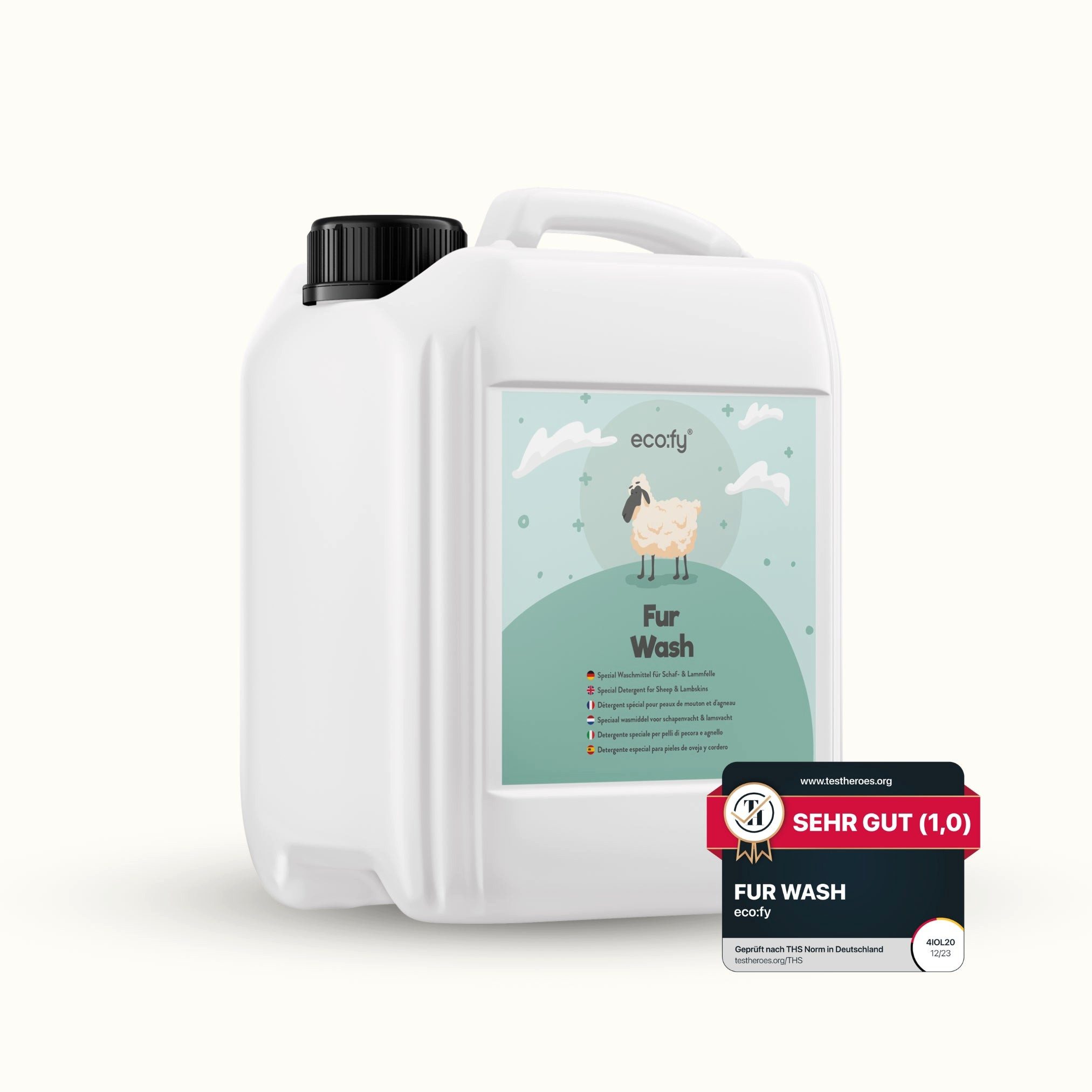 eco:fy Fellpflege Waschmittel für Schaf- & Lammfelle, 2500 ml, (1-St), Für Hand- & Maschinenwäsche