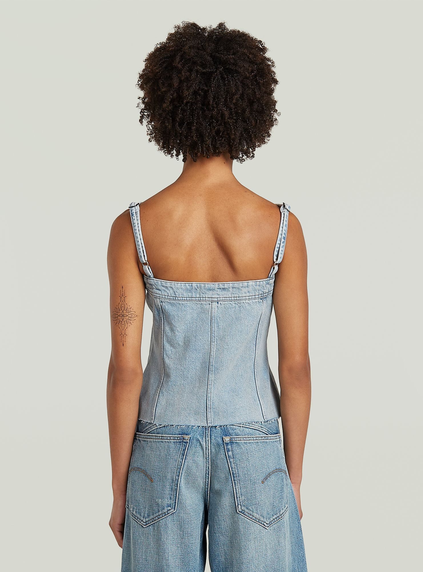 G-STAR T-Shirt Kick Bustier Top