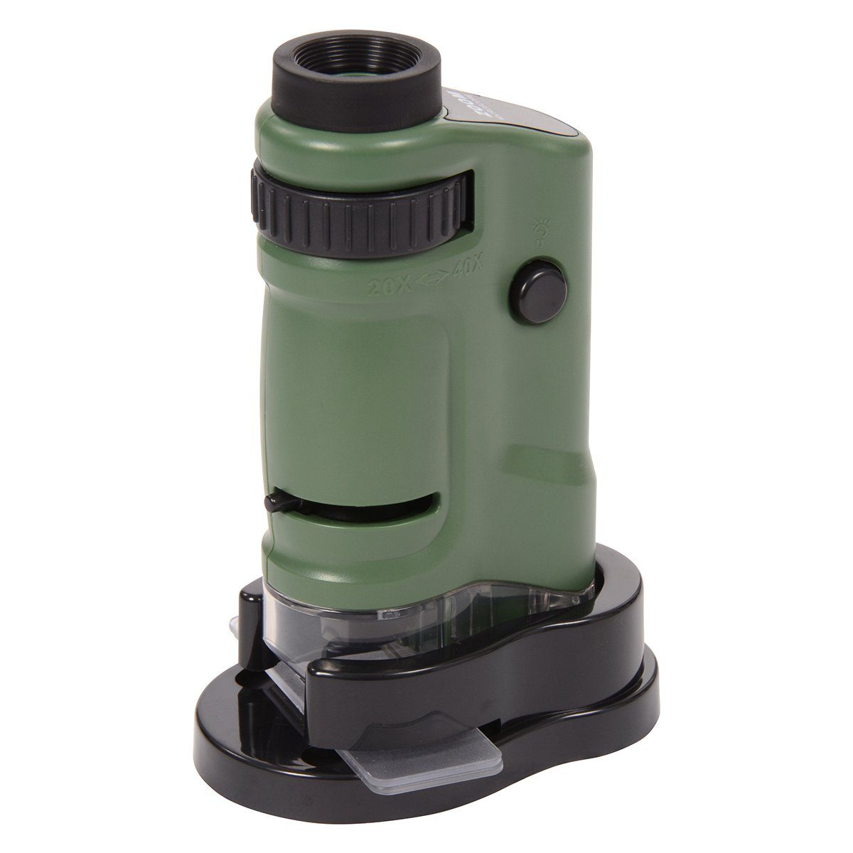 EDUPLAY Spielzeug-Gartenset Taschenmikroskop mit LED-Beleuchtung