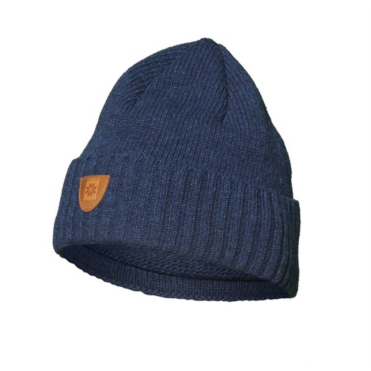 Bråtens Strickmütze - Norwegische Wollmütze - Einfarbig - Unisex - aus rauer norwegischer Wolle